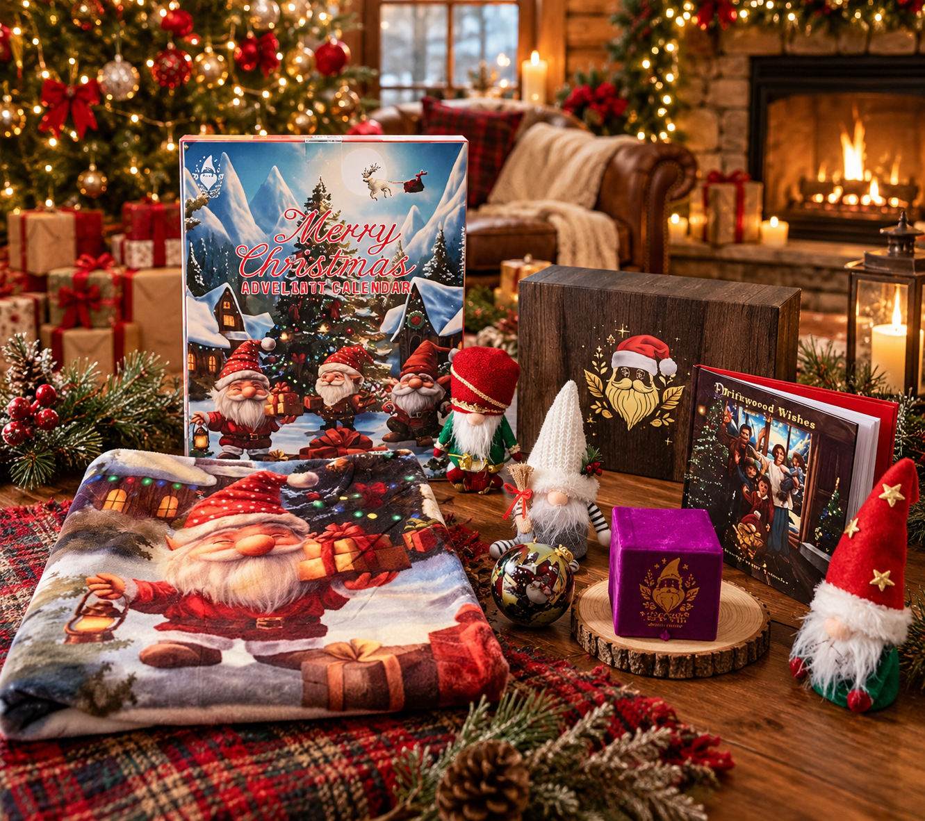 Christmas Gnome Advent Calendar Gift Set!
