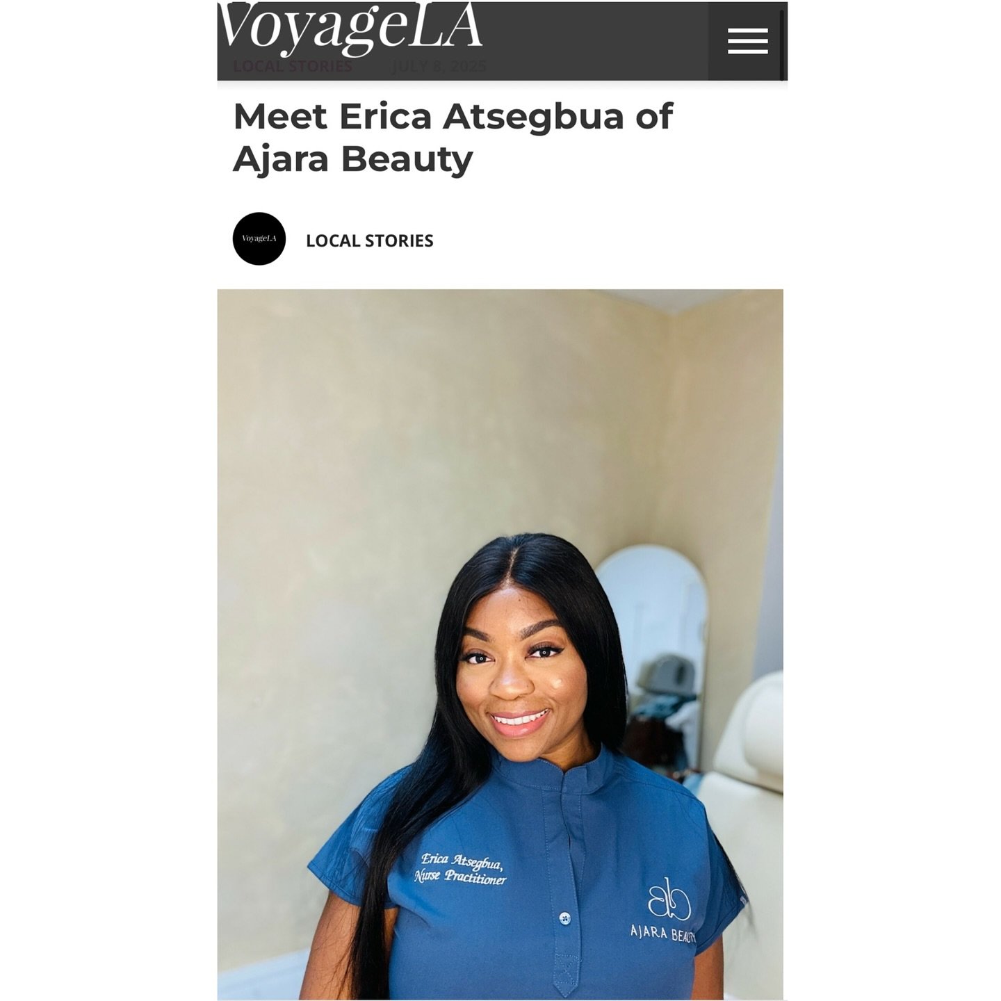 Truly an honor to be featured in @voyagelamag! This is much appreciated! Click the link in my bio for the full article 🔗
•
📍 643 S Olive St Los Angeles
📧 hello@ajarabeauty.com
📱(323) 205-6315 (text)
🗓️ Book thru Jane App (link in bio)
🍒 T