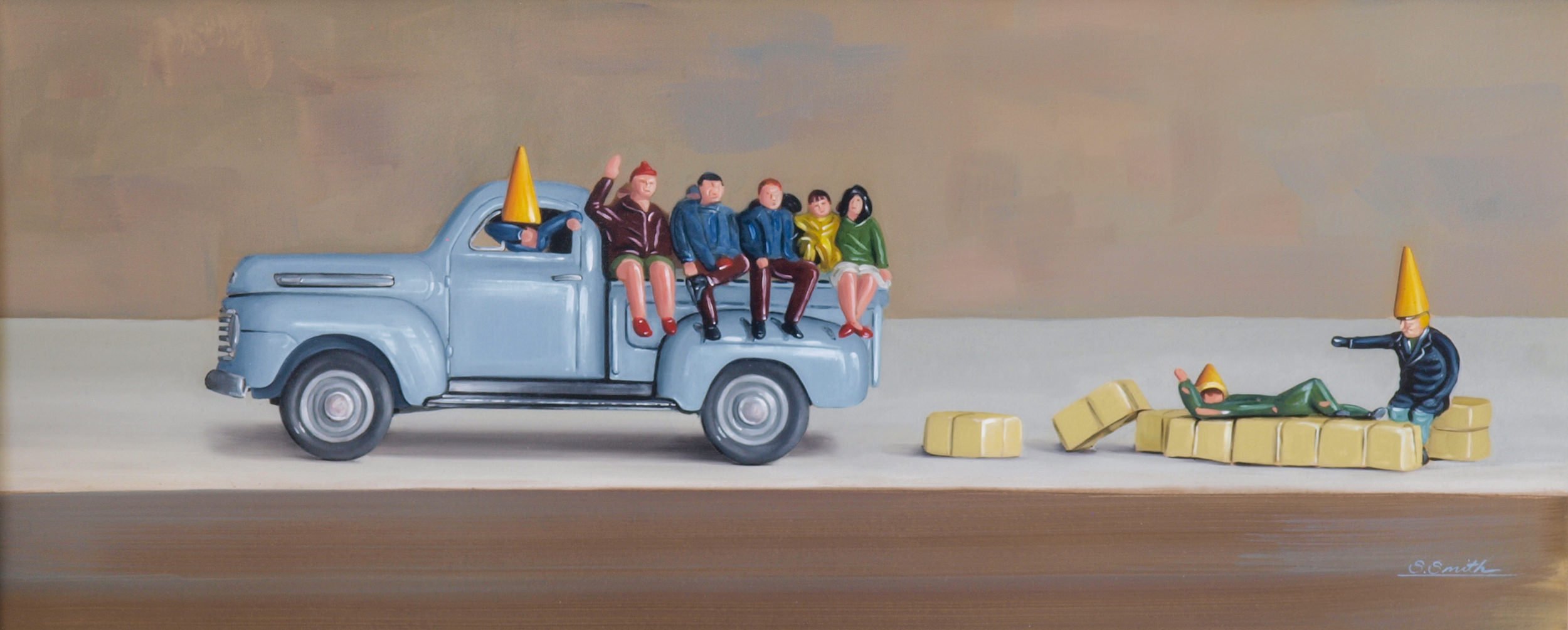 Party’s Over, 2012, Oil on panel - 60 x 25cm 