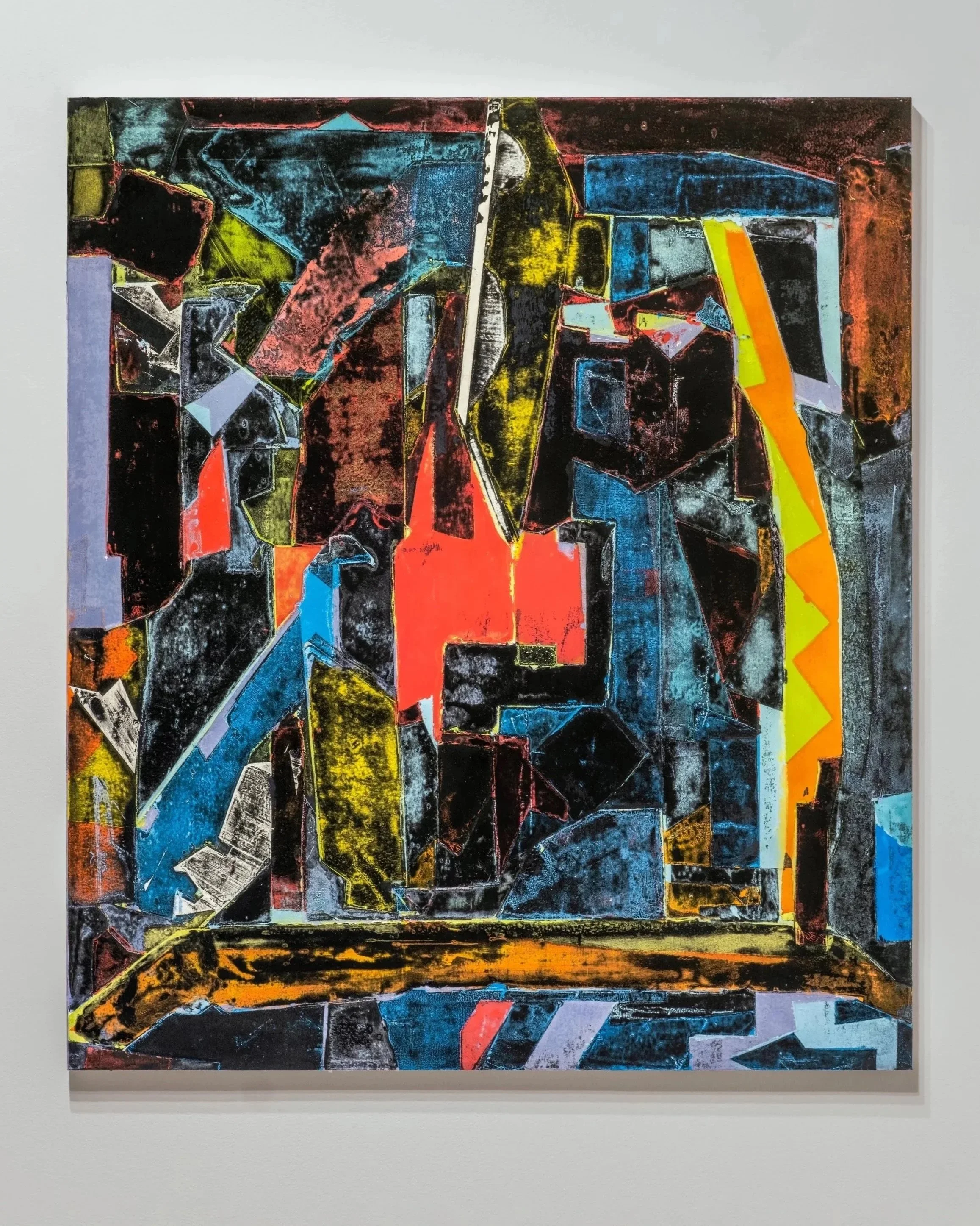 Snakes No Ladders, 2025, Oil-on-Panel, 68.5 x 96.5 x 2cm