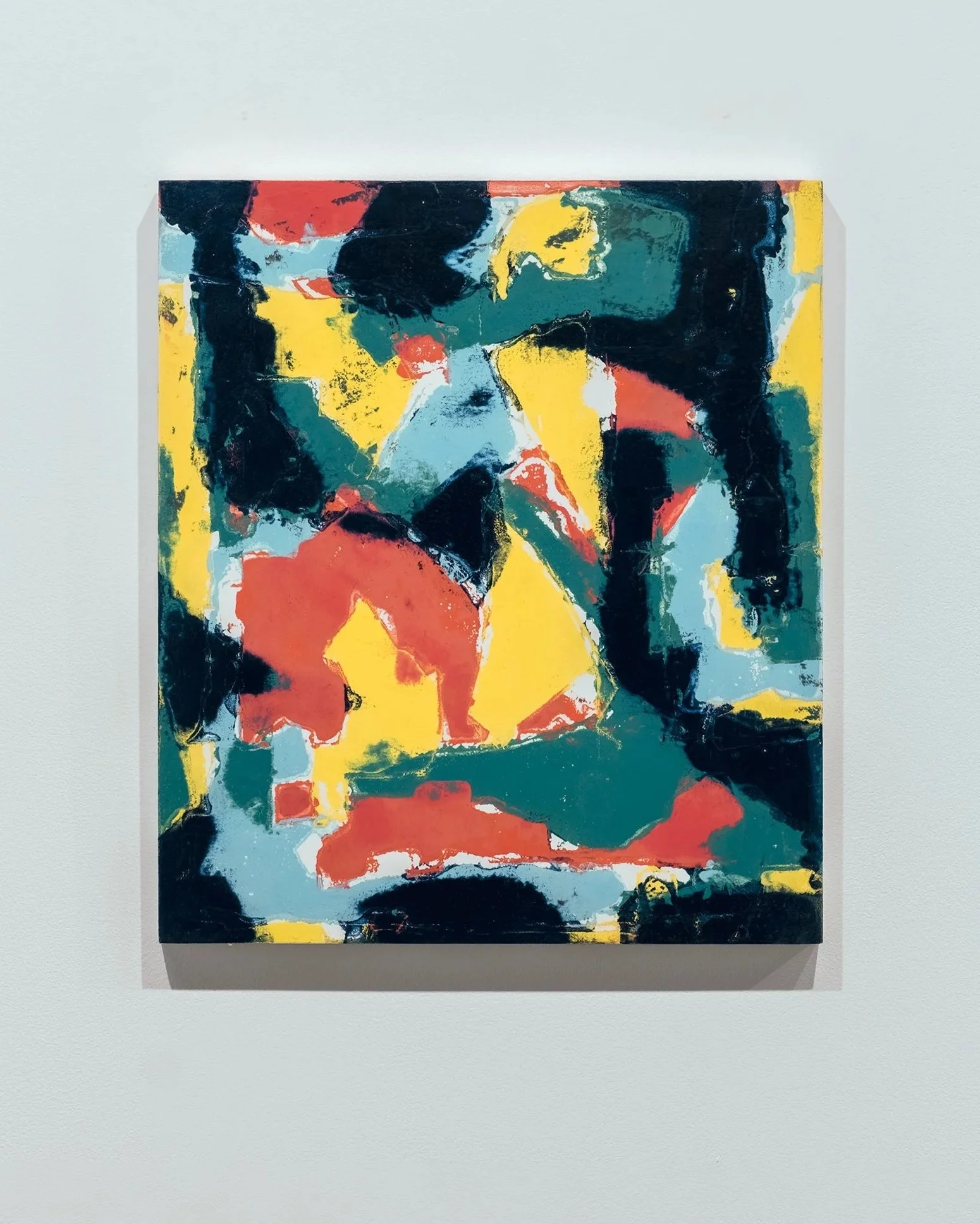 First, Then, oil on gesso panel, 38 x 33 cm, 2025