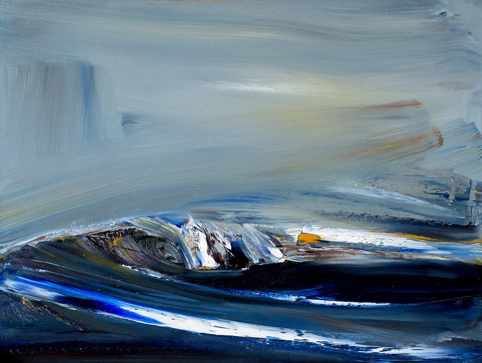 Wake, 2016, Oil on board - 60 x 45cm
