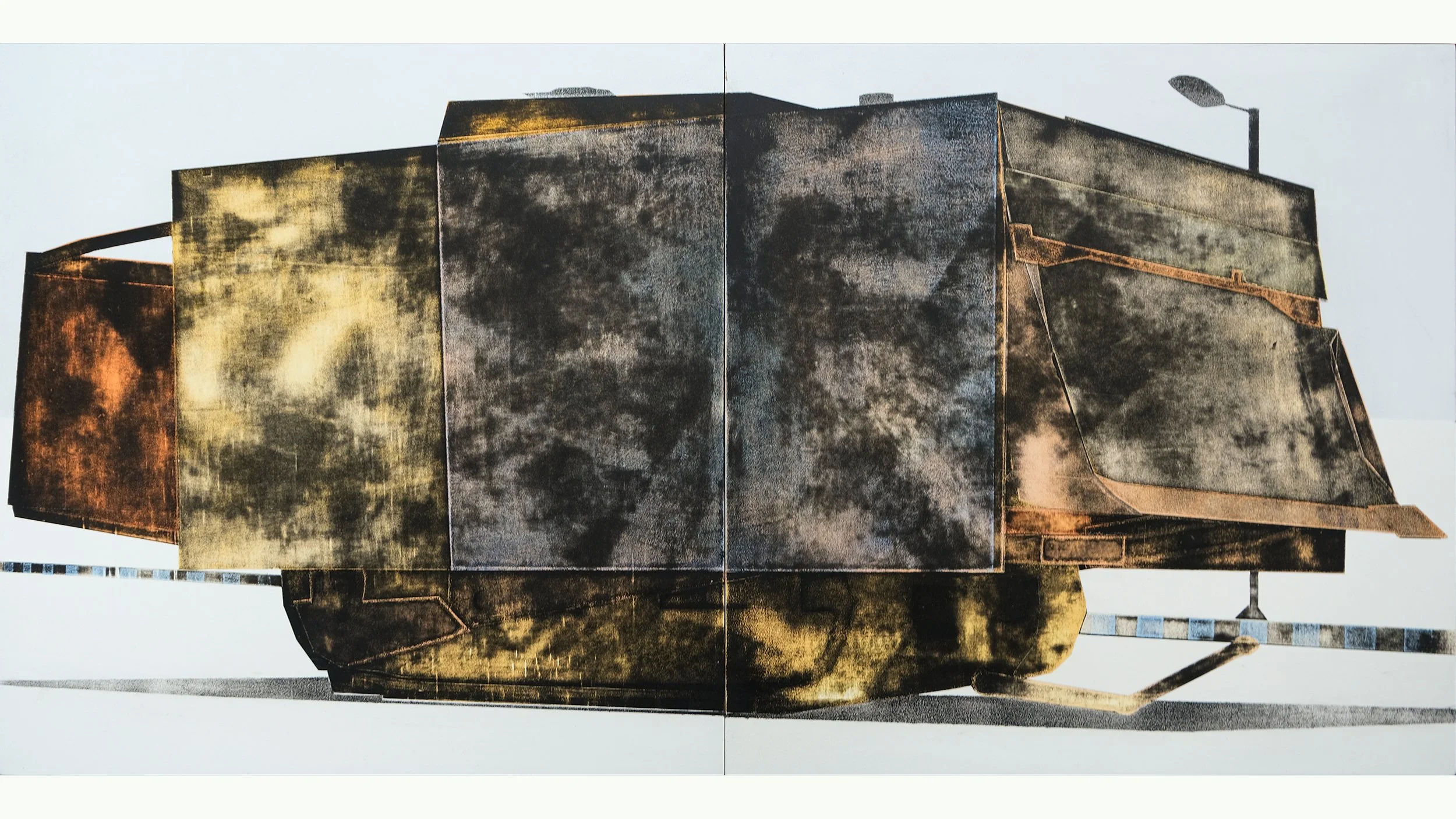 Dazzle, oil on panel, 40 x 80cm, 2020