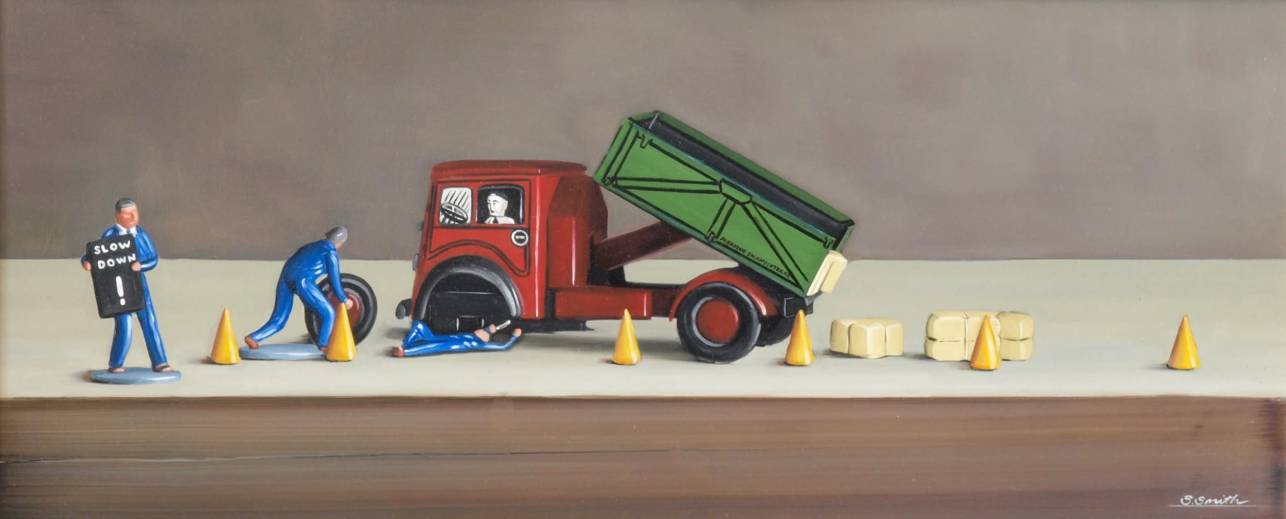 Slow Down, 2012, Oil on panel - 60 x 25cm