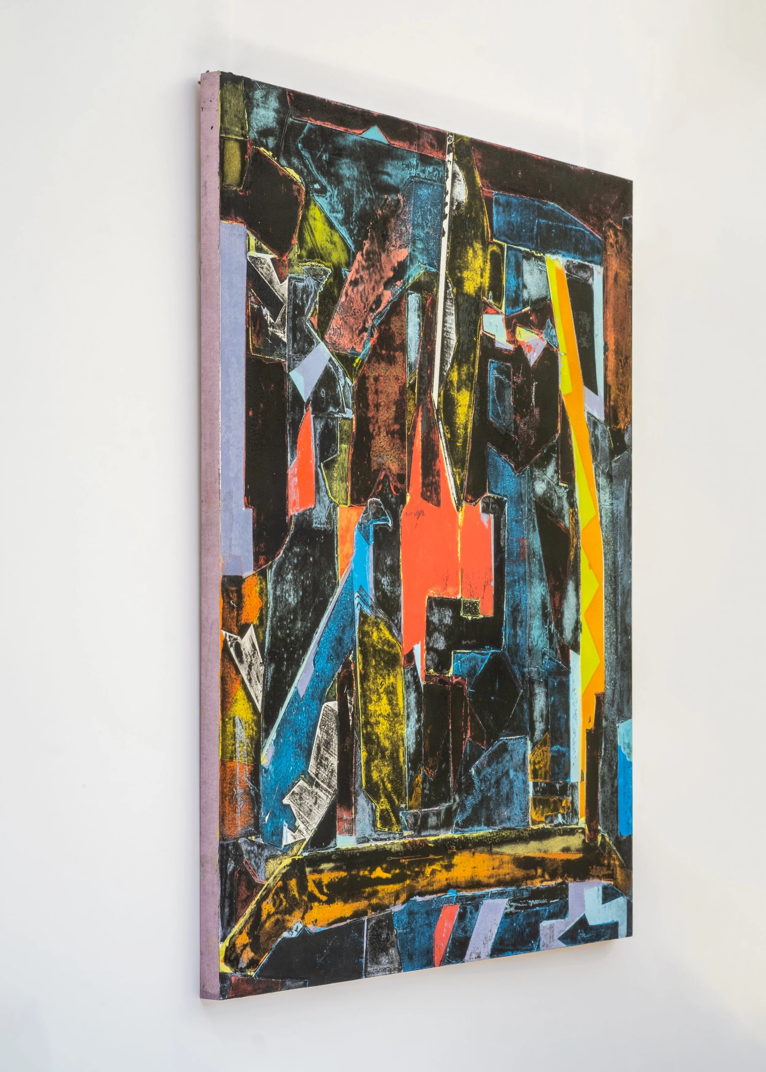 Stuart-Smith-Abstract-Oil-Painting-on-panel-Collage-Snakes No Ladders_Side_Profile.jpg