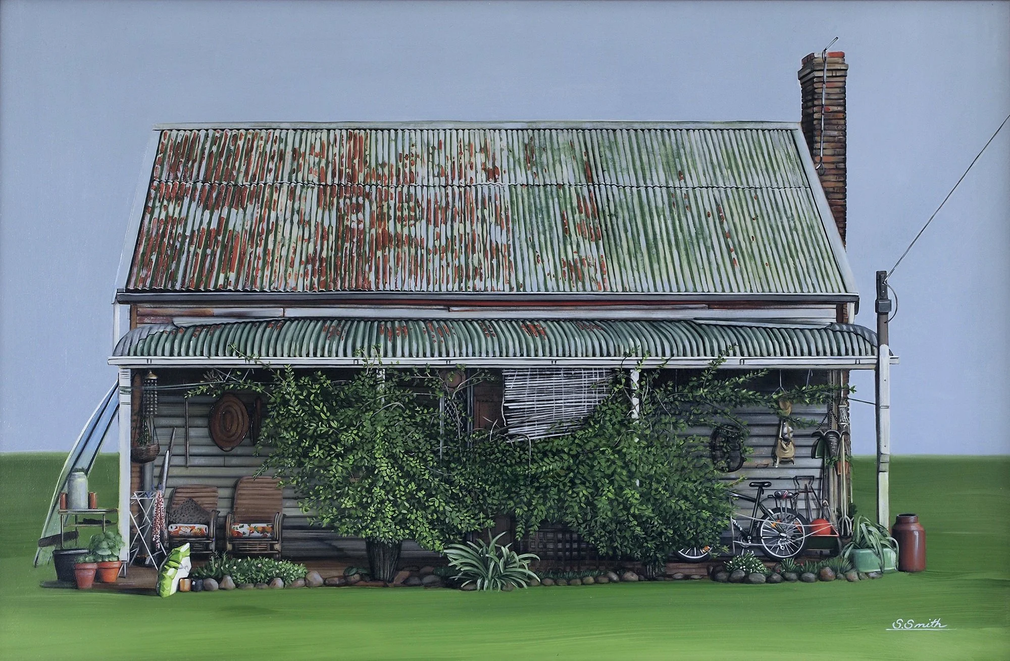 Homestead, 2013, Oil on board - 68 x 48cm