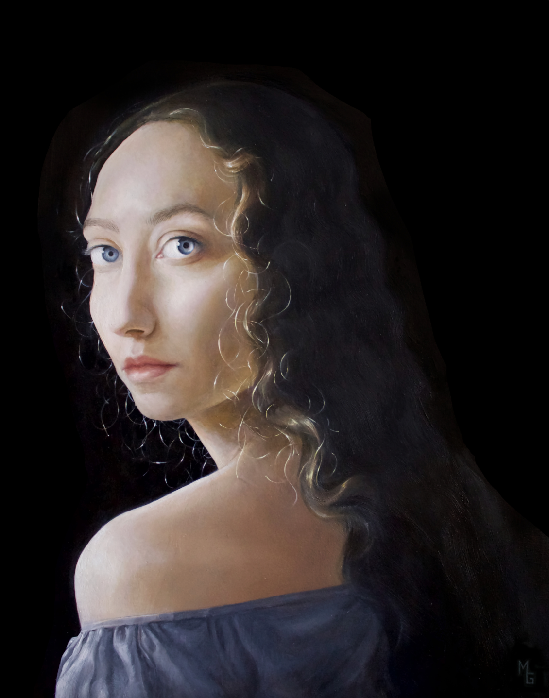 "Self Portrait” — Oil Paint on Wood