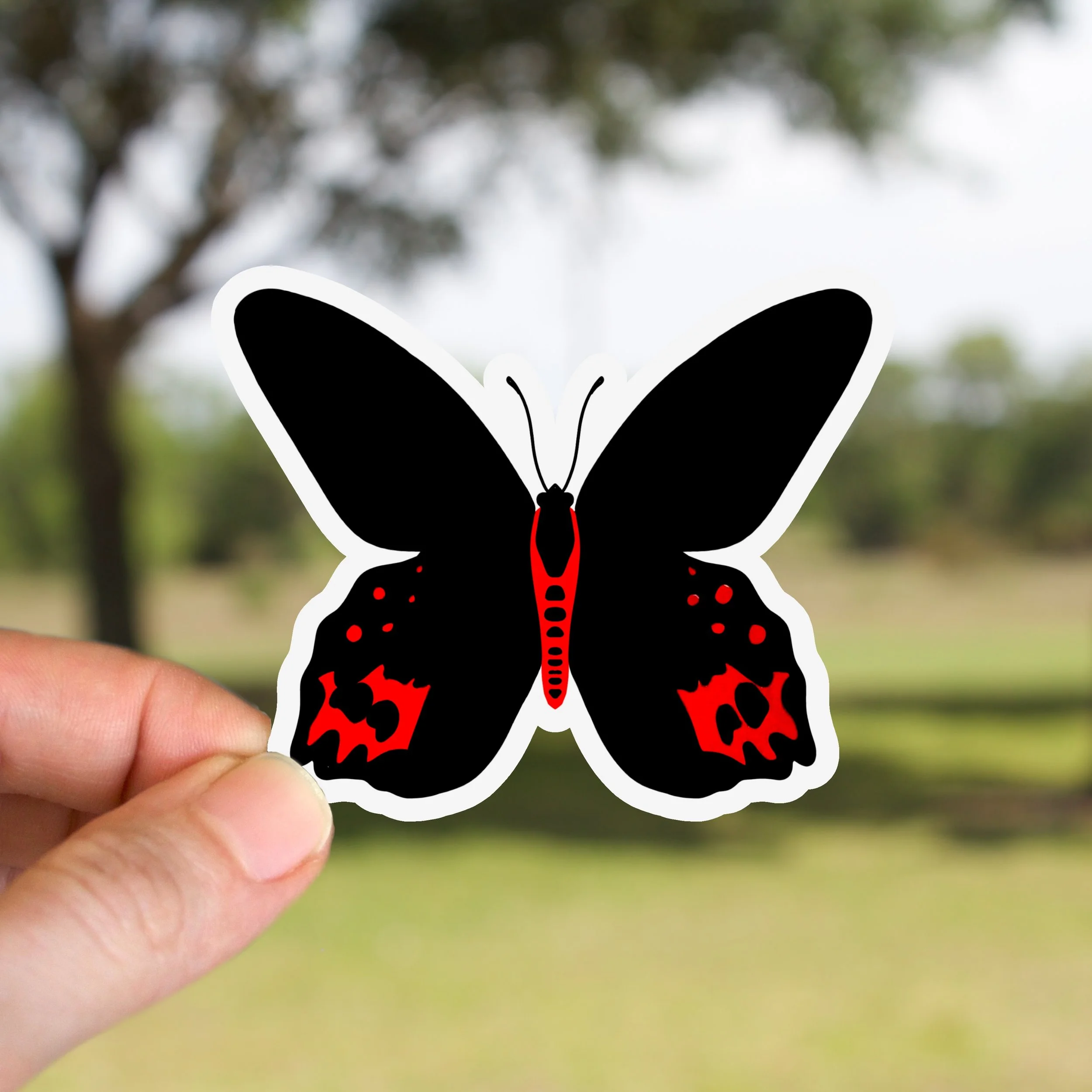 Vampire Butterfly Sticker