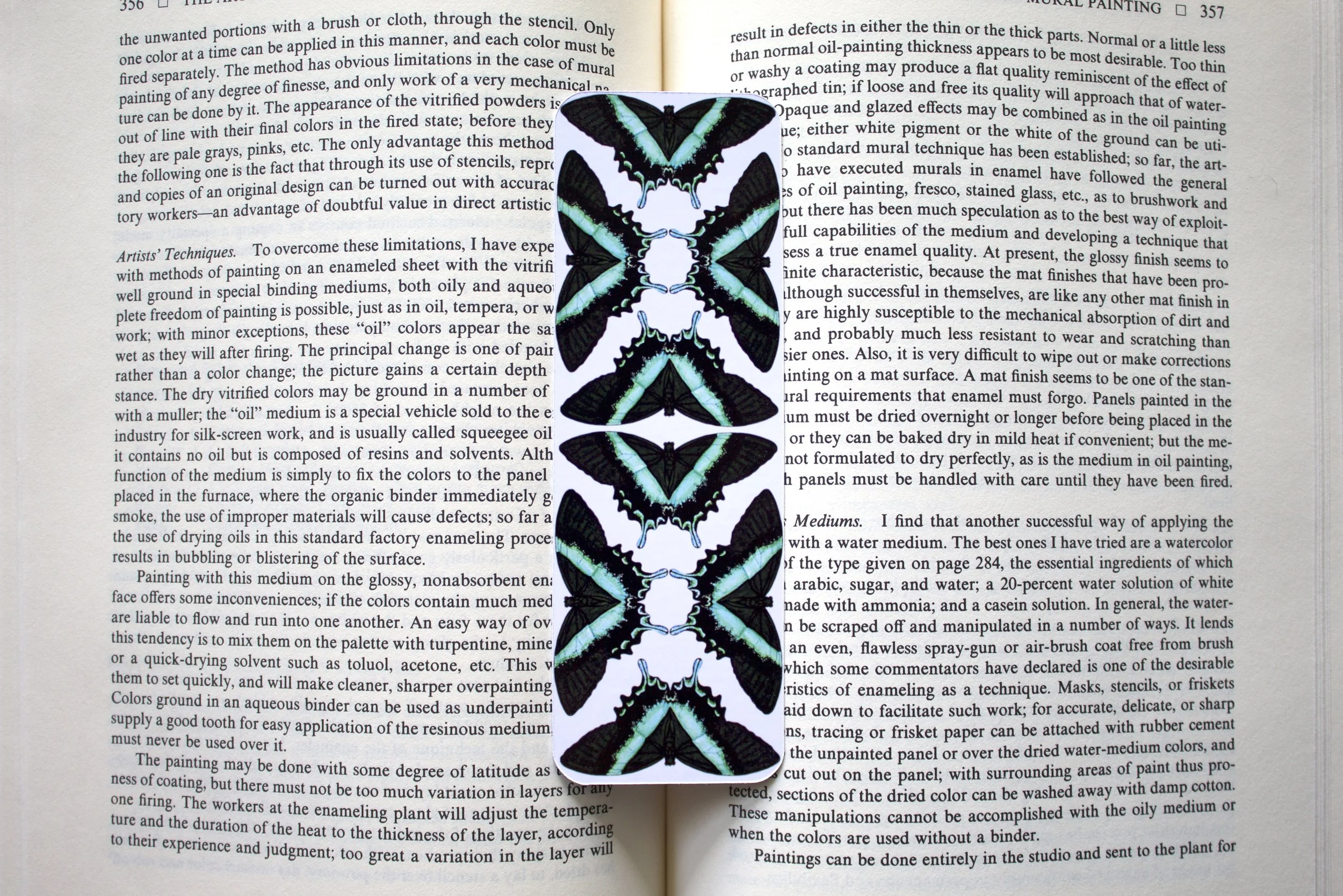 Geometric Butterflies Bookmark
