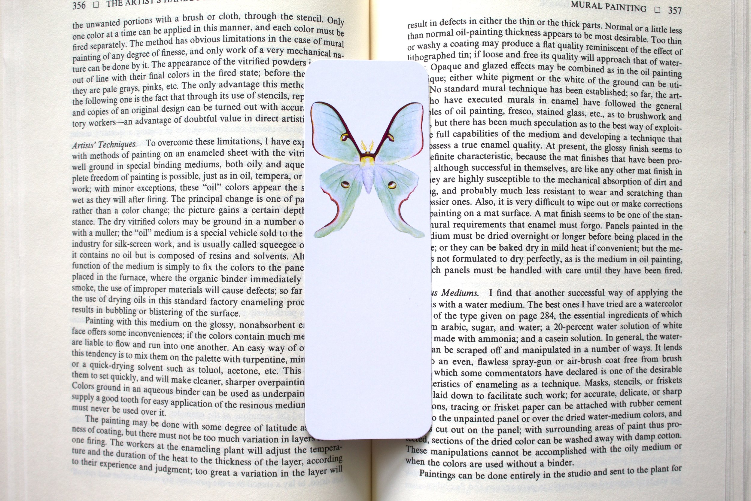 Luna Moth Bookmark