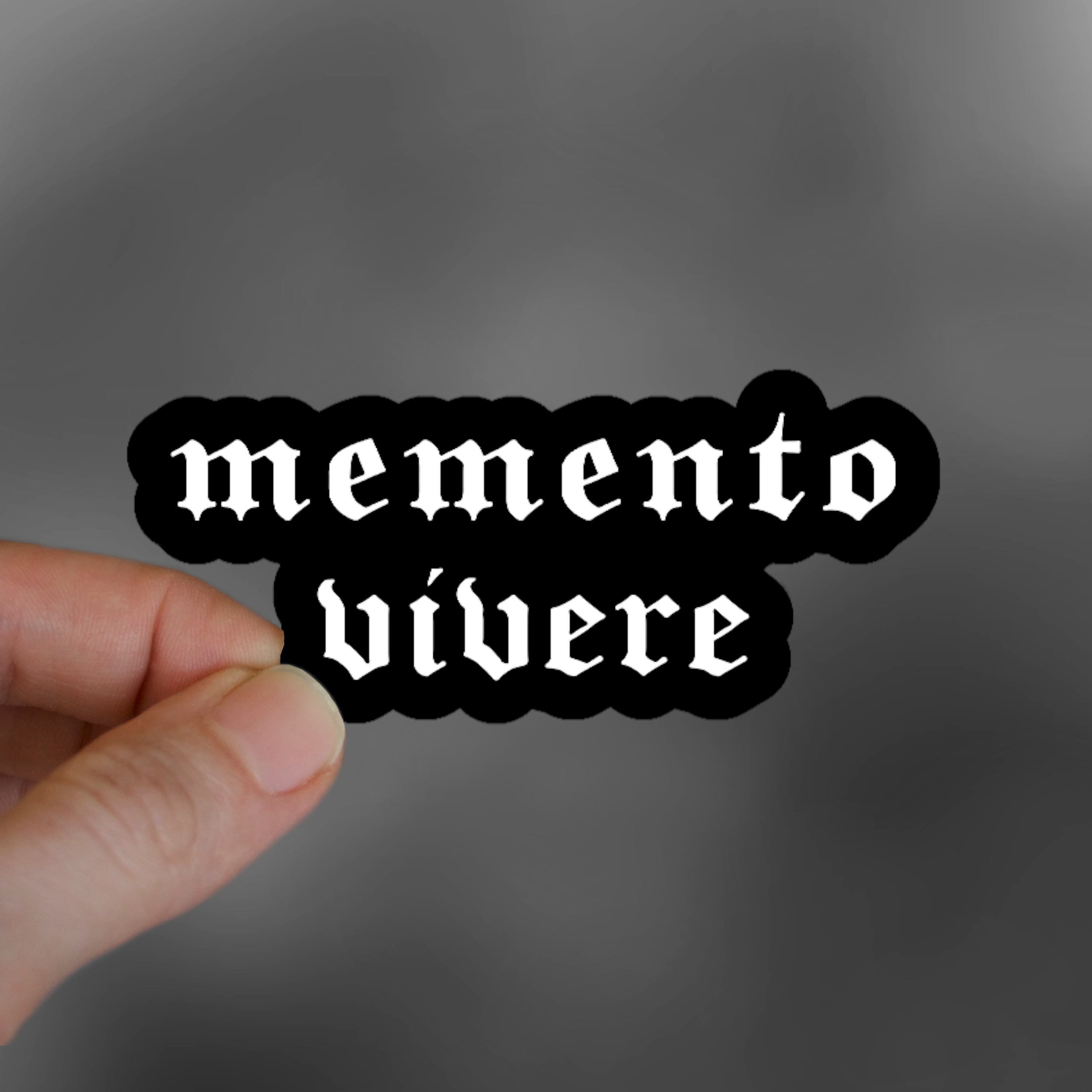 Memento Vivere Sticker