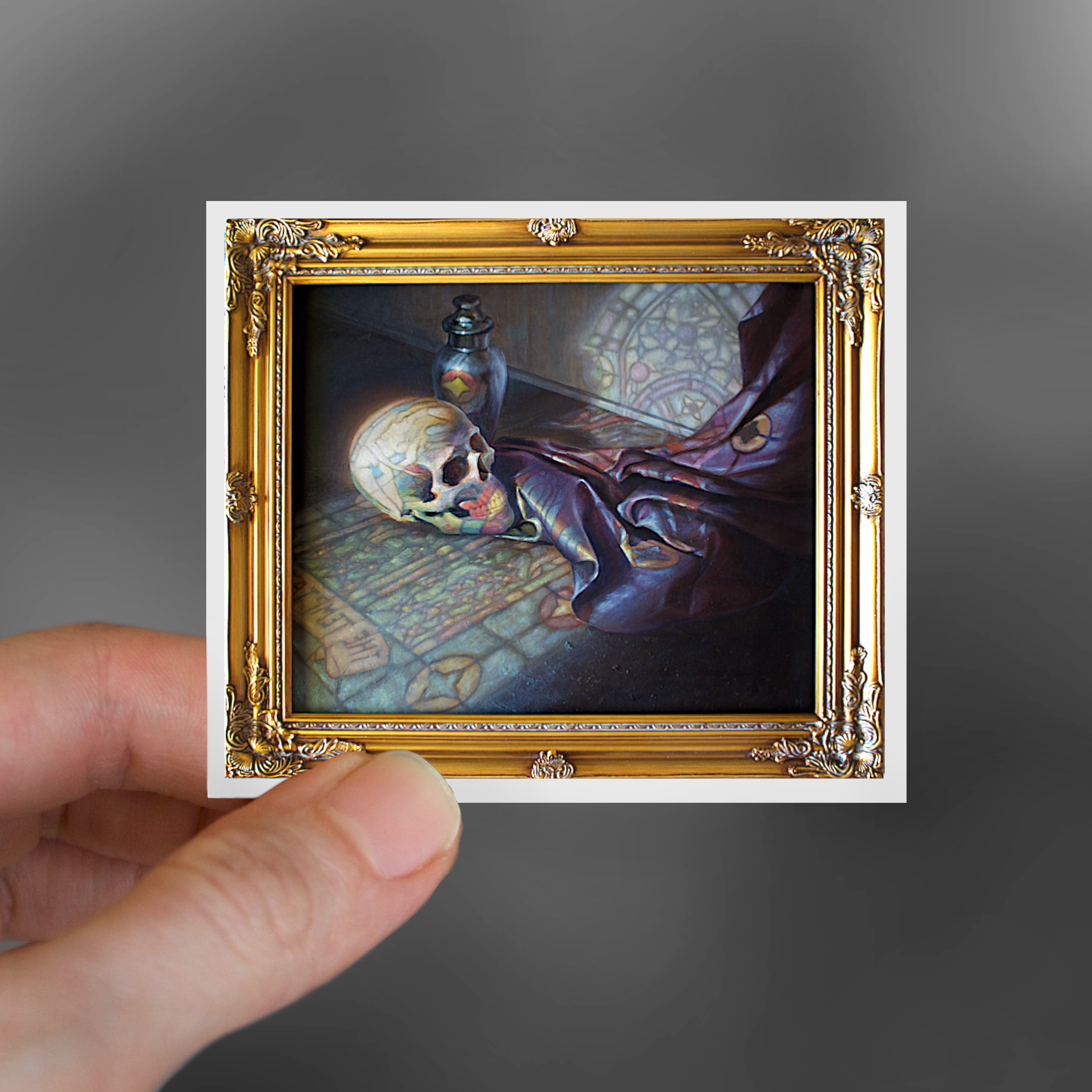 Memento Mori Painting Sticker
