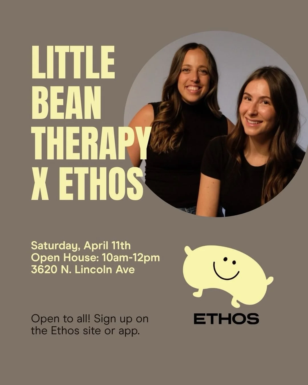 Join us for a day of family fun at Ethos!

On Saturday April 11th, @littlebeantherapy will be here from 10-12p to lead you and your kiddos through some purposeful play (aimed at kids age 12mo - 8 years). 

Looking for something to do with the older k