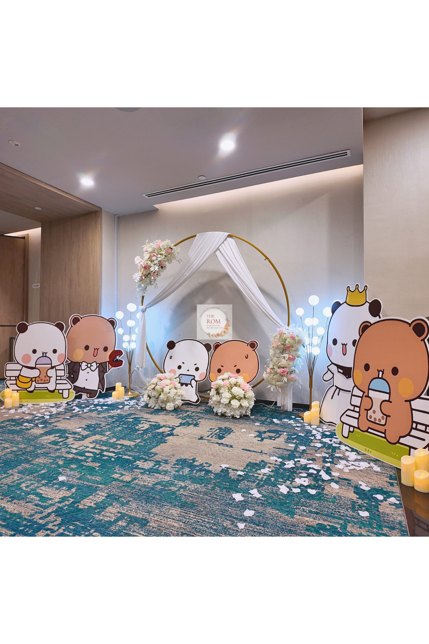 Floral & Foam Backdrop