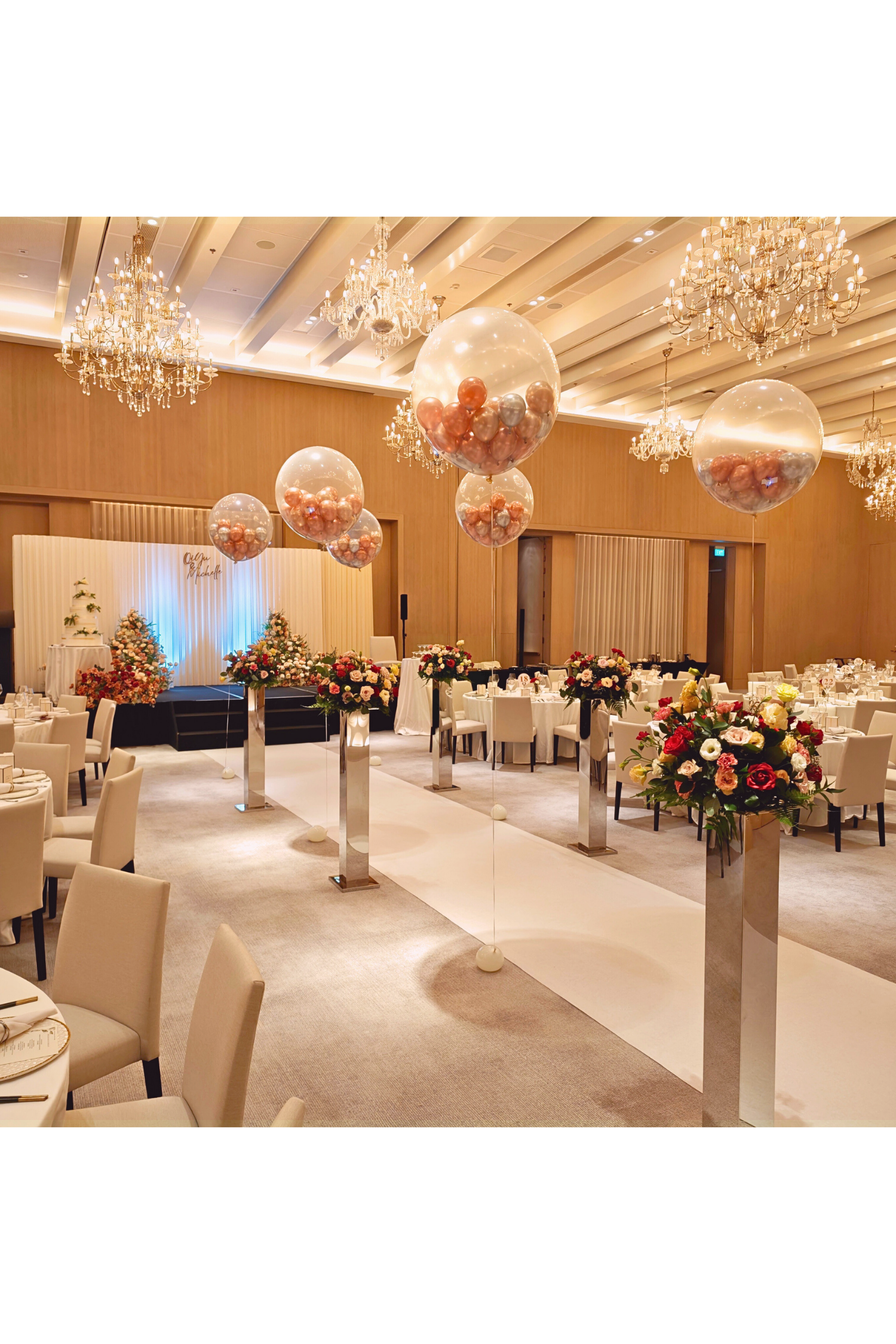 Ruby & Chrome (Silver, Champagne Gold & Bronze)