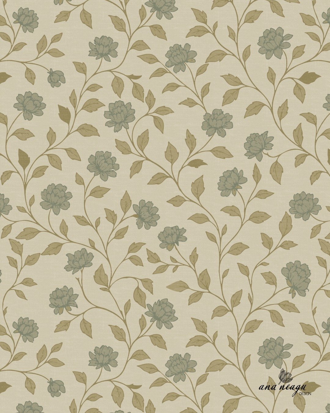 Here is the design I entered in this week&rsquo;s @Spoonflower Vintage Floral Challenge. This theme brought together so many talented designers, each sharing wonderful and inspiring patterns &mdash; it is amazing to scroll through and see the creativ