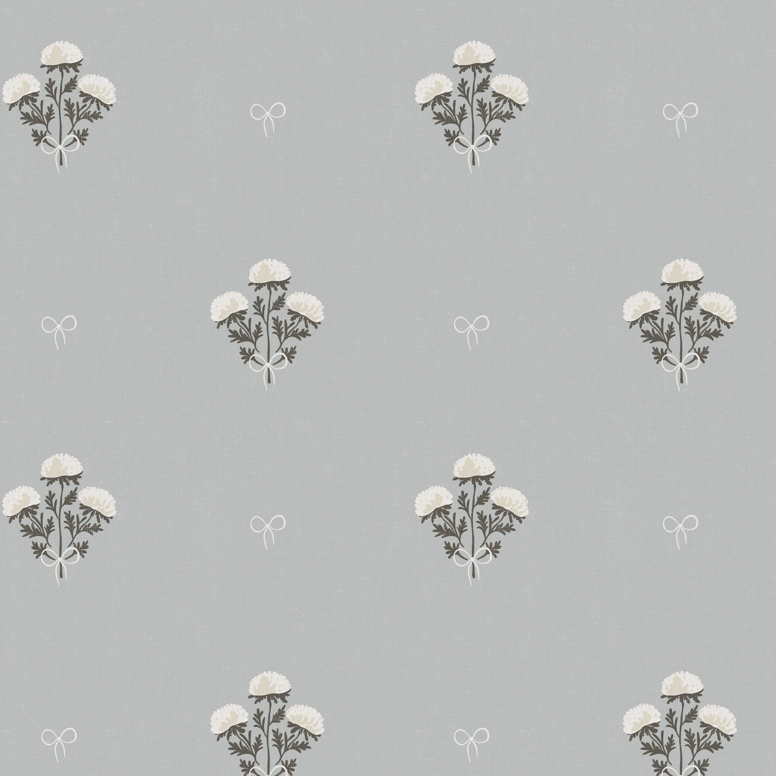 Marigold Bouquet botanical design in a warm natural colourway