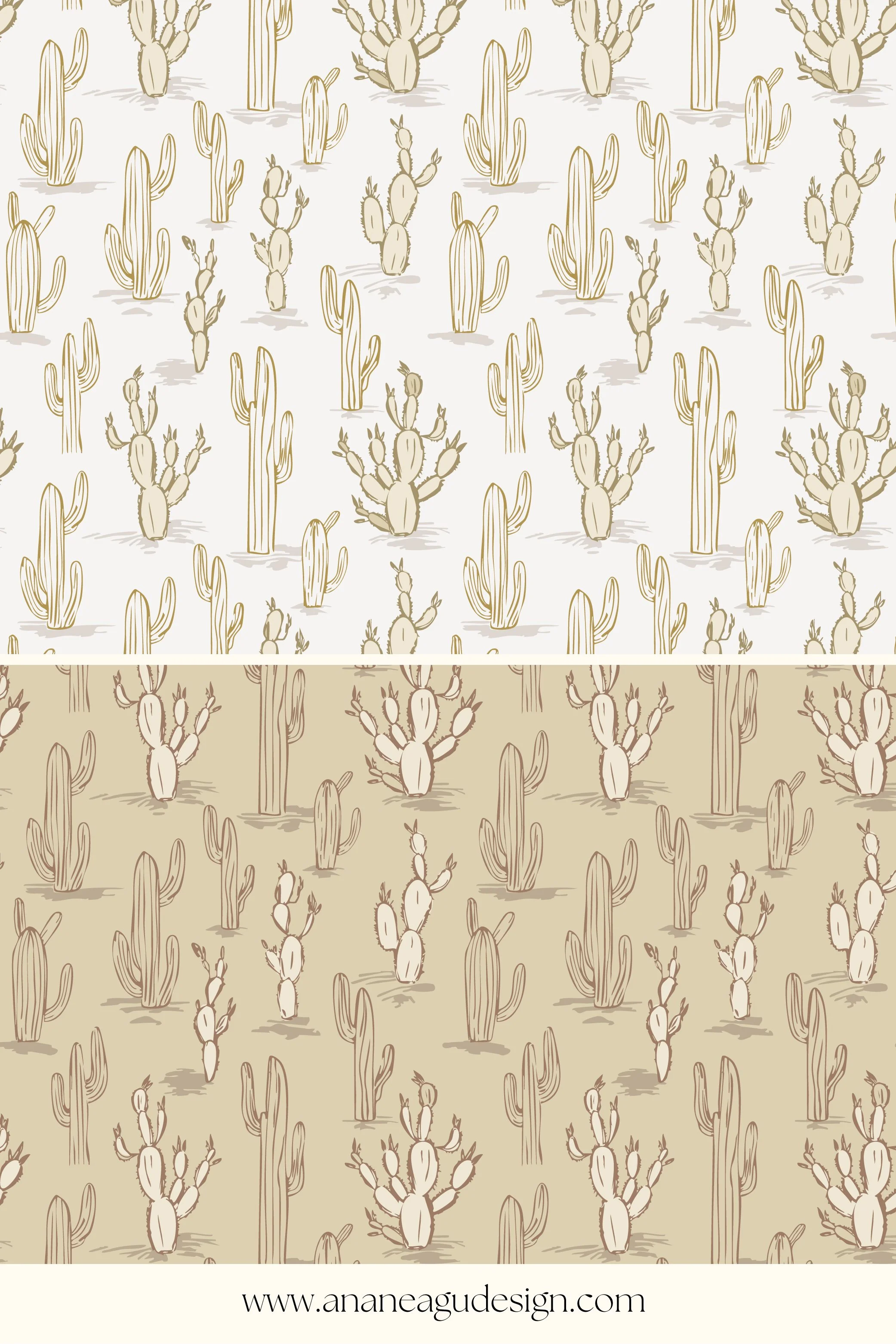 boho pattern, cowboy, western, cactus pattern