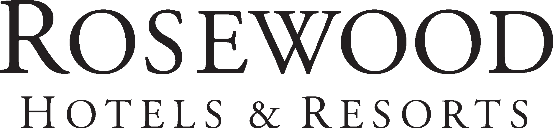 Logo for Rosewood Hotels & Resorts with the brand name in elegant black serif font.