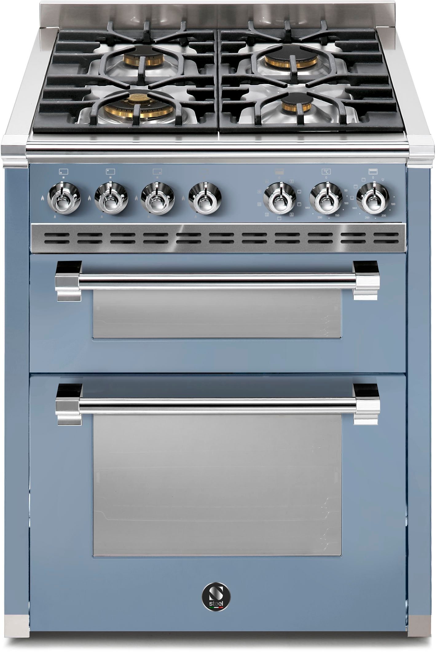 Rangecooker Steel Ascot mit 2 Öfen