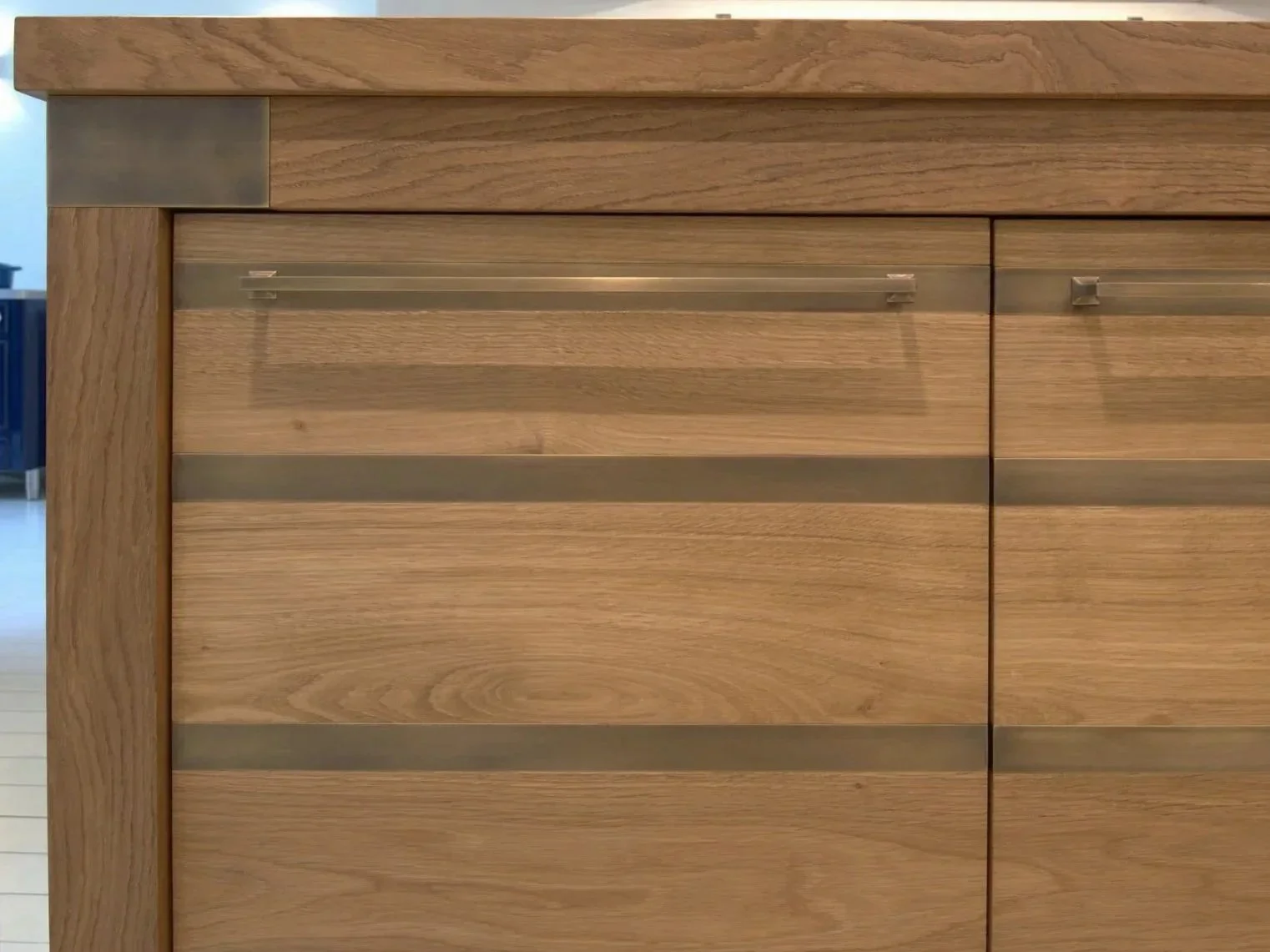 Küchenarbeitsblock vom Tischler in Eiche Massiv