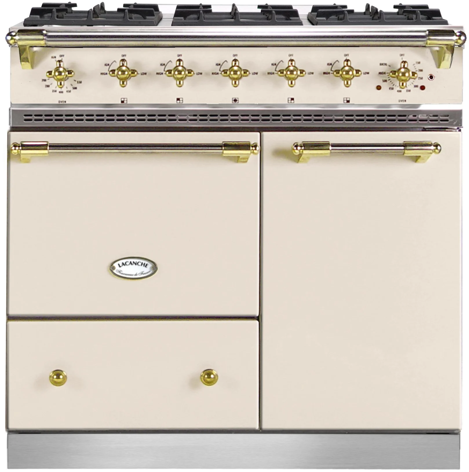 Gasherd Lacanche Beaune 90 cm breit