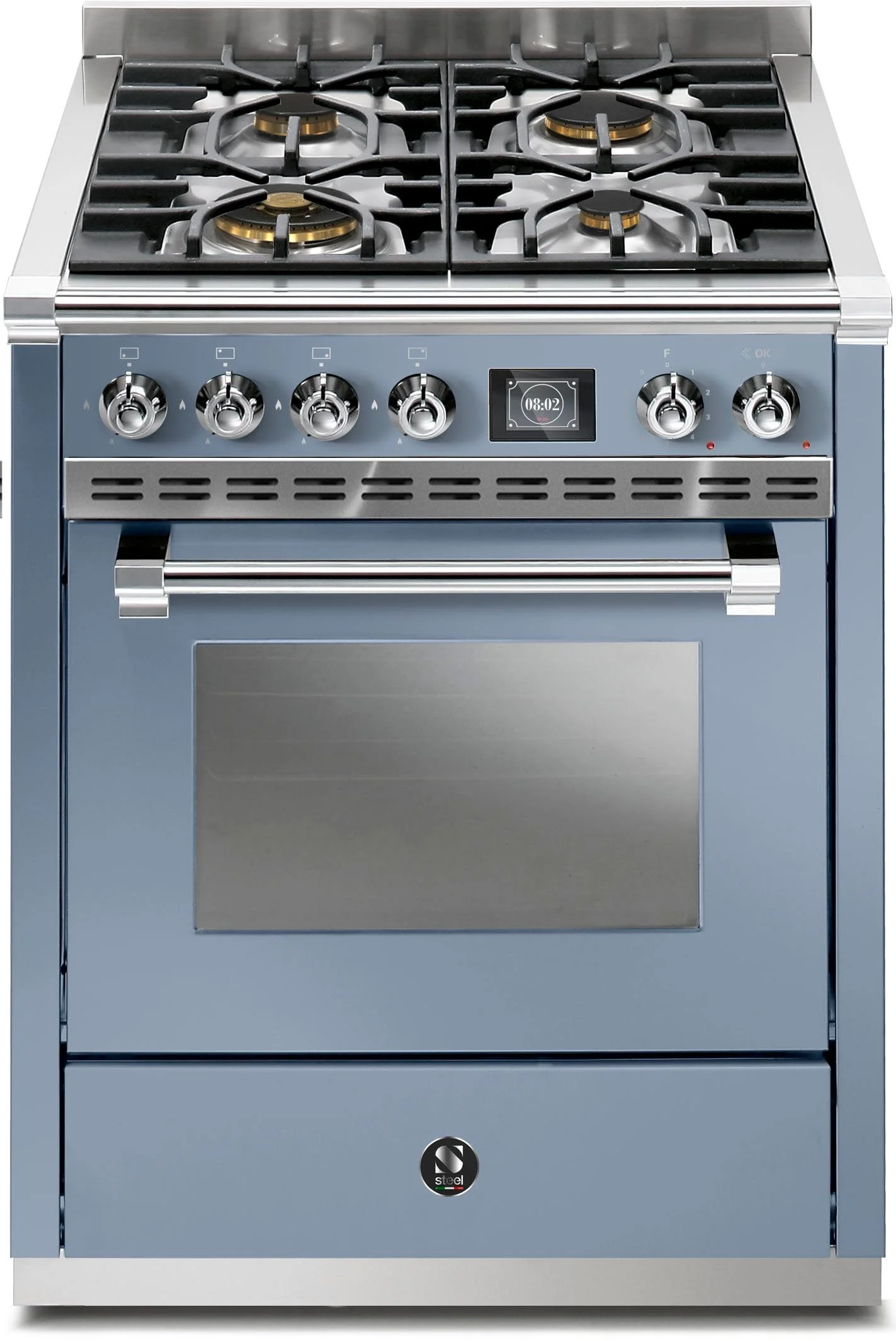 Rangecooker Steel Ascot 70 cm breit mit Gaskochfeld