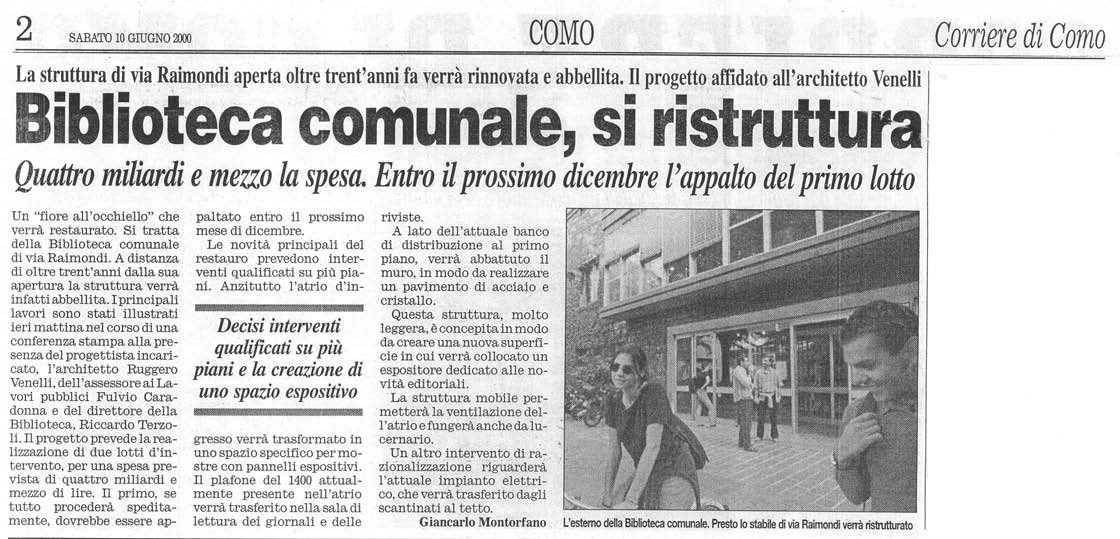 19-2000 Il Corriere di Como-Biblioteca Comunale di Como.jpg
