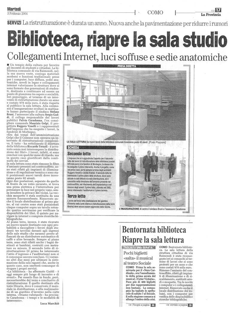 38-2004 La Provincia-Biblioteca Comunale di Como.jpg