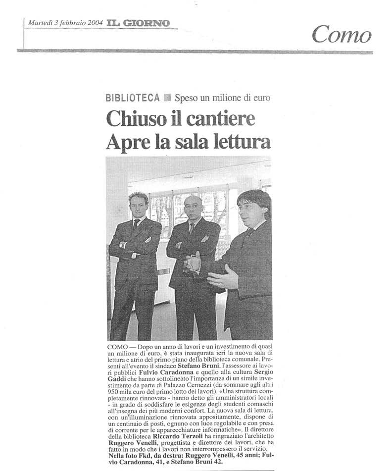 39-2004 Il Giorno-Biblioteca Comunale di Como.jpg
