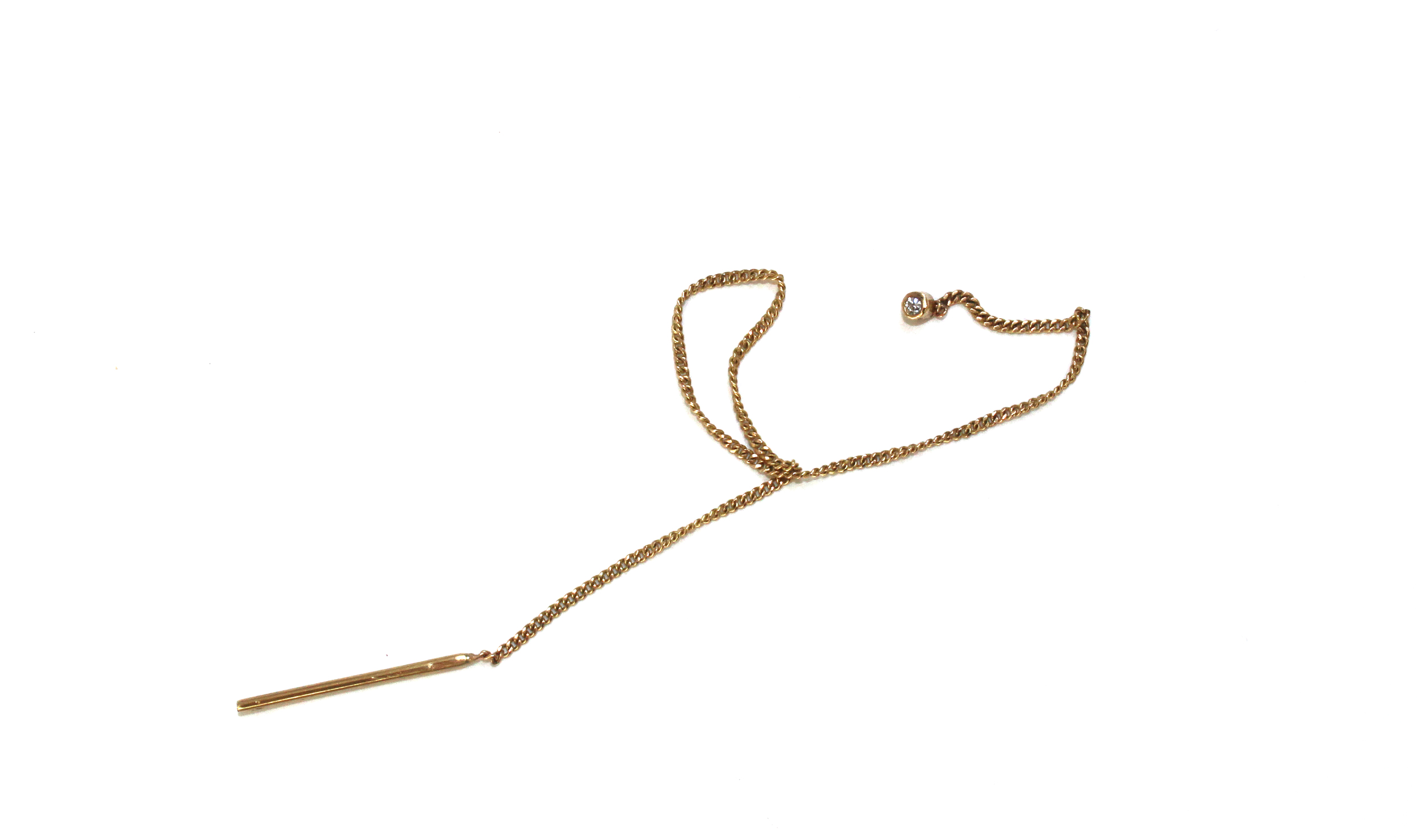 THREAD EARRING 9ct YELLOW GOLD 