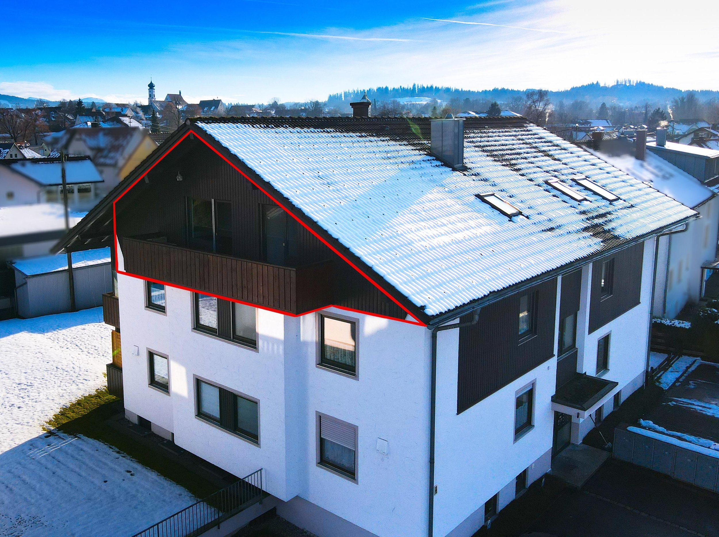 Dachgeschosswohnung in Isny Allgäu ,Balkon von RIEKER Immobilien verkauft
