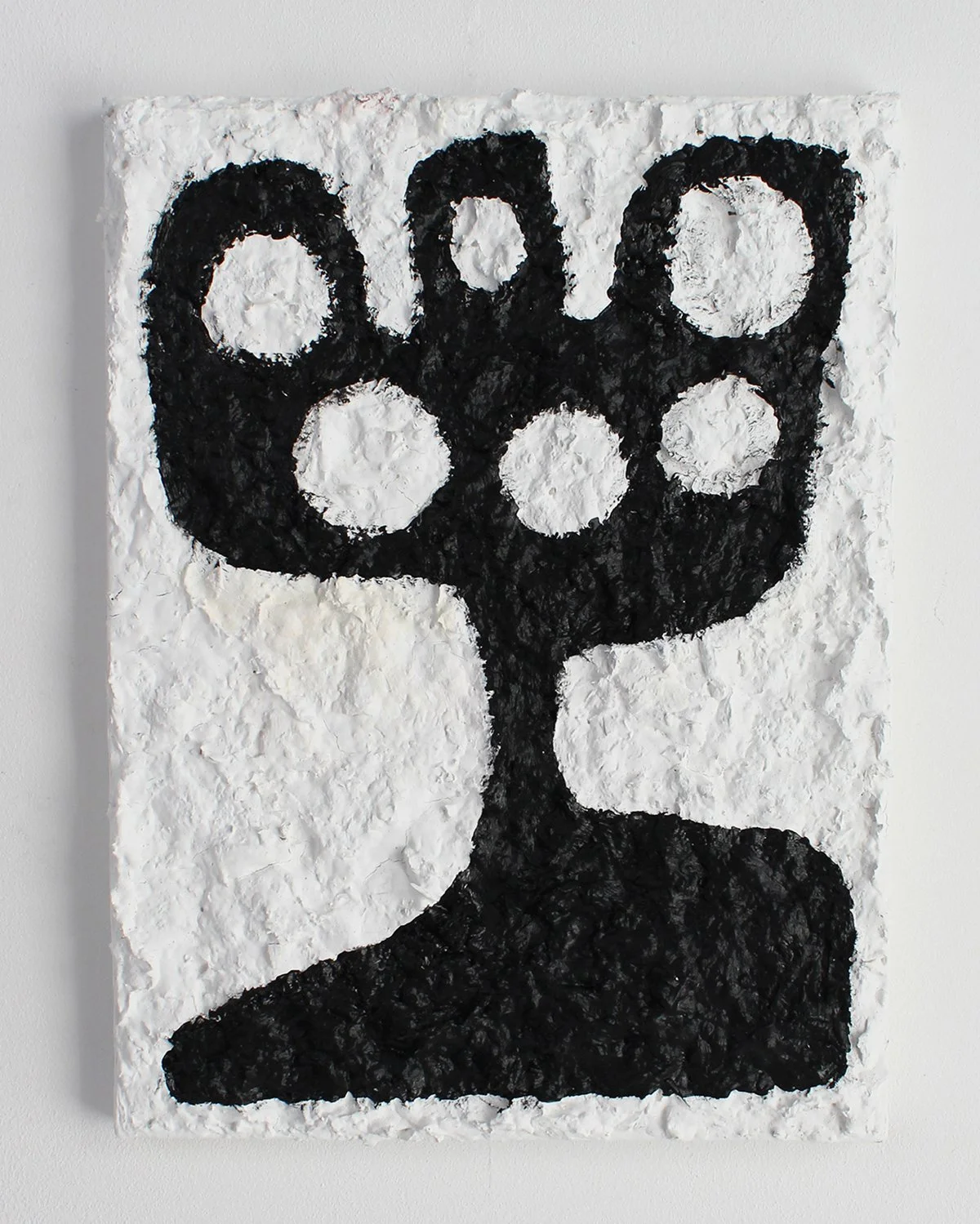 Fool Flower, papier mâché & acrylic on canvas, 30 x 23 cm