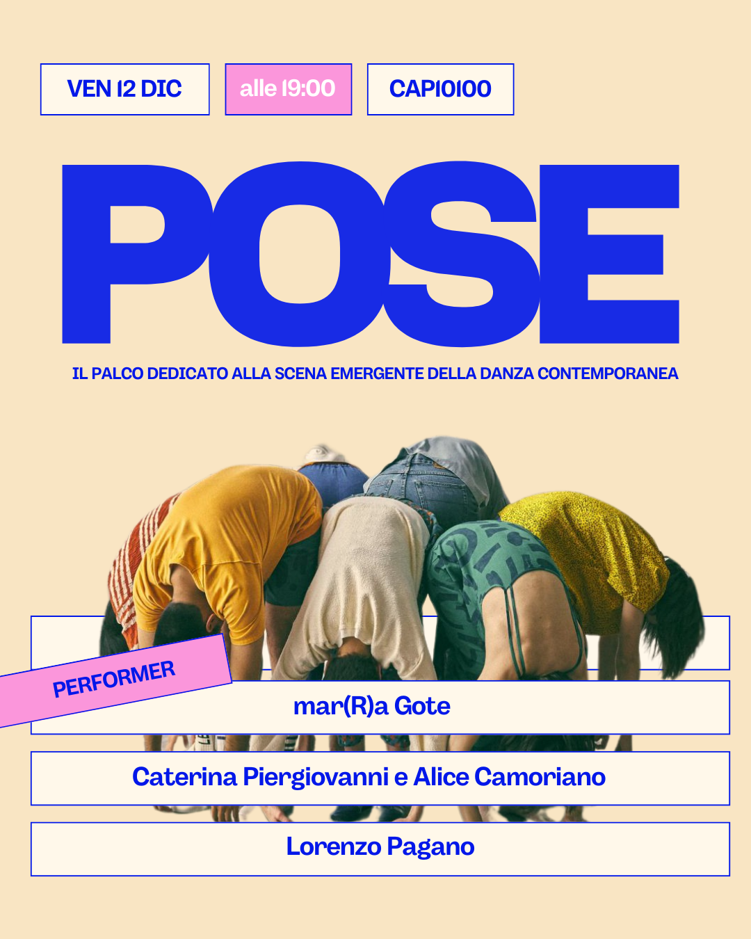 POSE. Il palco dedicato alla nuova scena della danza contemporanea