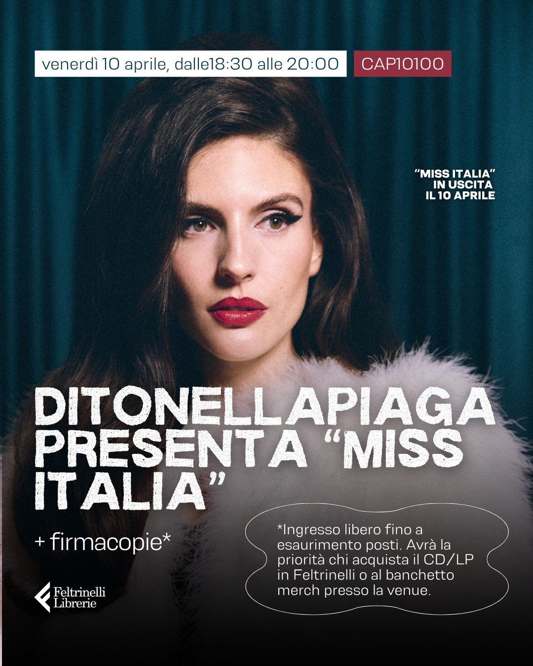 Ditonellapiaga presenta "Miss Italia" Presentazione + firmacopie