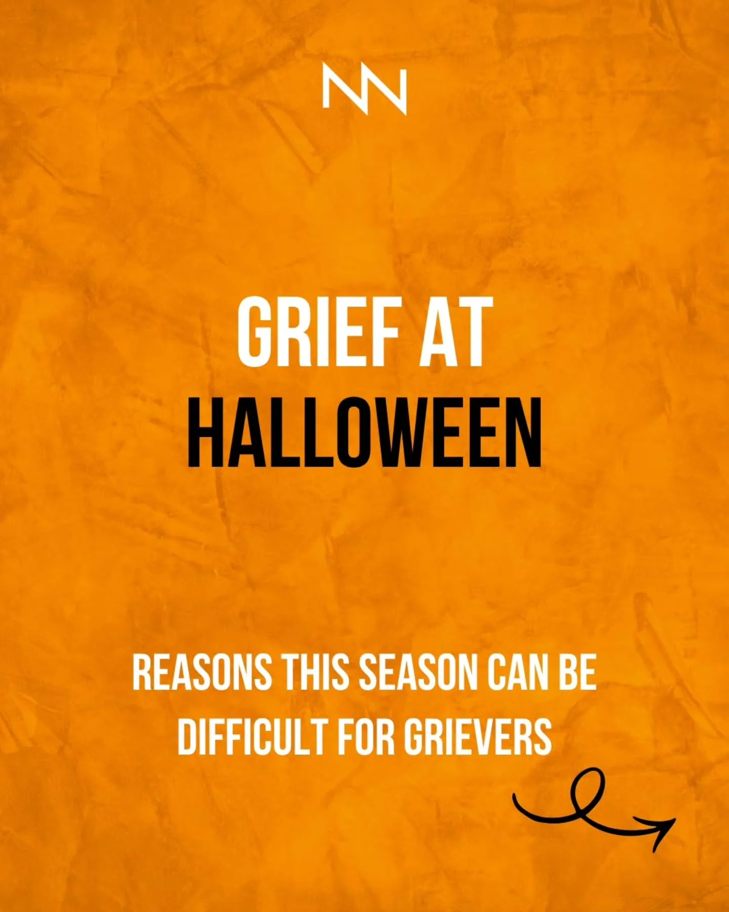 On Halloween, reminders of death are everywhere.

Whether you celebrate it or not, it's hard to avoid. This season can be especially difficult for someone who is grieving.

Here we share some reasons why your grieving person may be struggling

Hallow