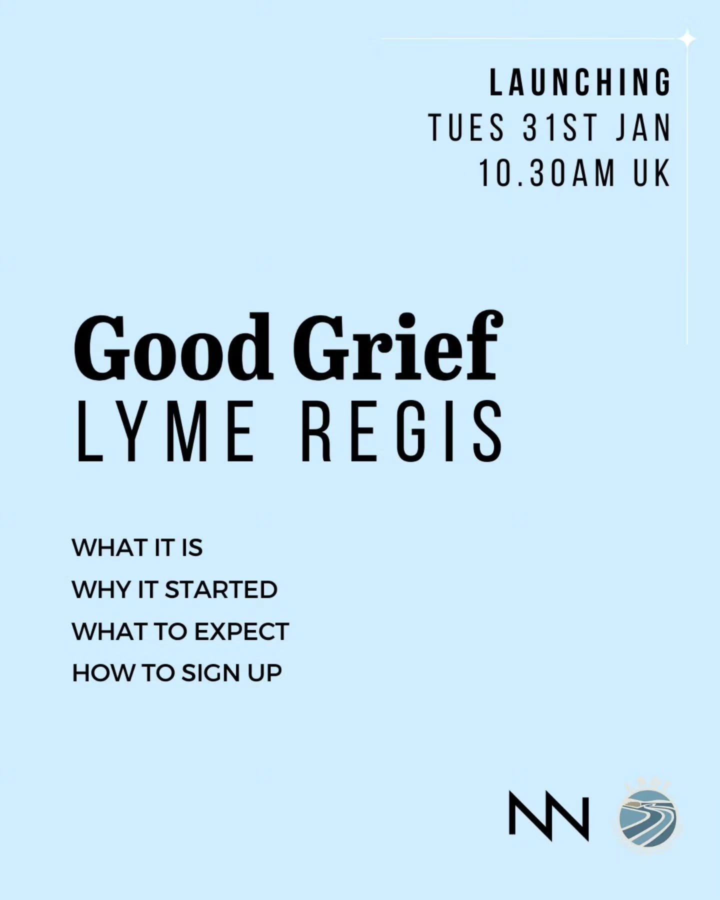 ANNOUNCING: TNN's original Good Grief meeting is coming to Lyme Regis 🎉

An in person peer support meeting for bereaved adults in the Dorset/Devon area, Good Grief Lyme Regis&nbsp;launches on Sat 31st Jan!

We are grateful to&nbsp;@lyme.regis.develo