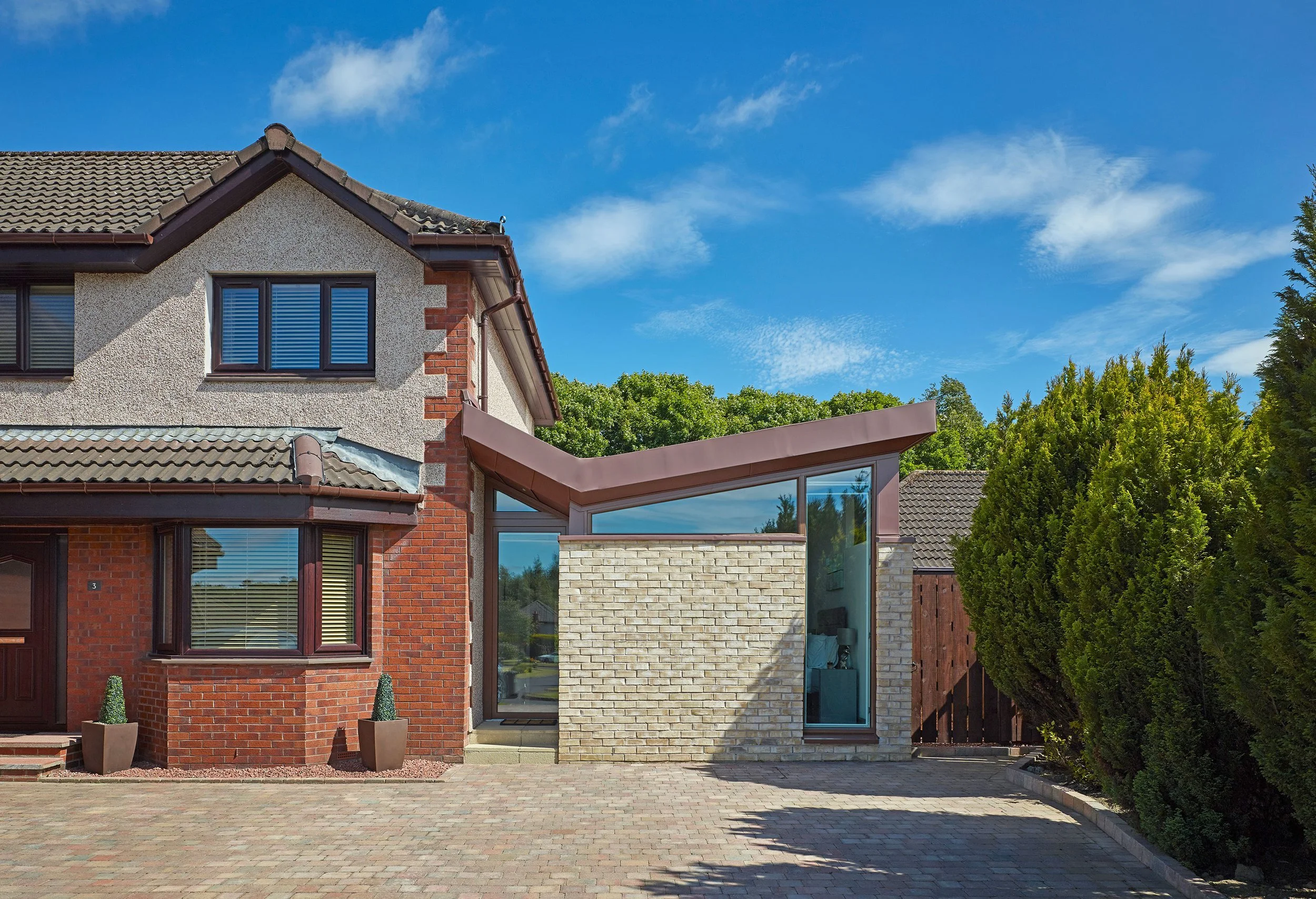125 Architects | Dundee | Modern Butterfly Extension Livingston