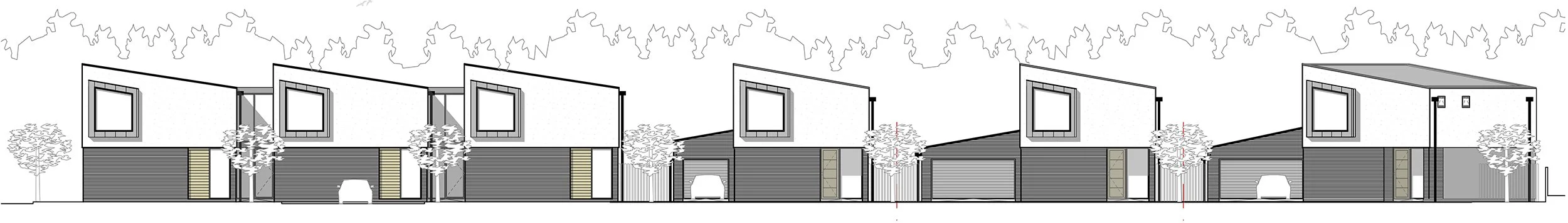 125 Architects | Dundee | Street Mews Elevation Residential Development Crieff