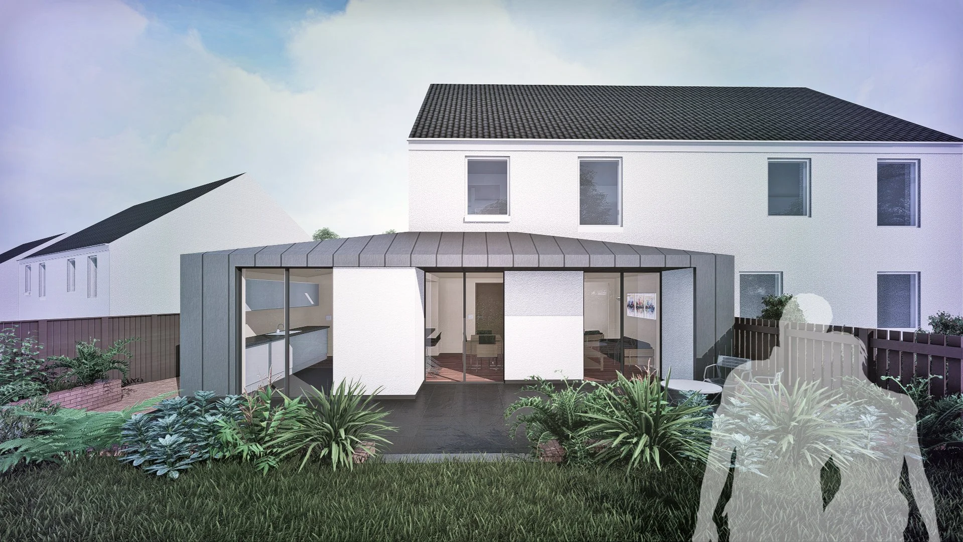 125 Architects | Dundee | Pilgrims Hill Architects Visualisation Wrap Around Extension