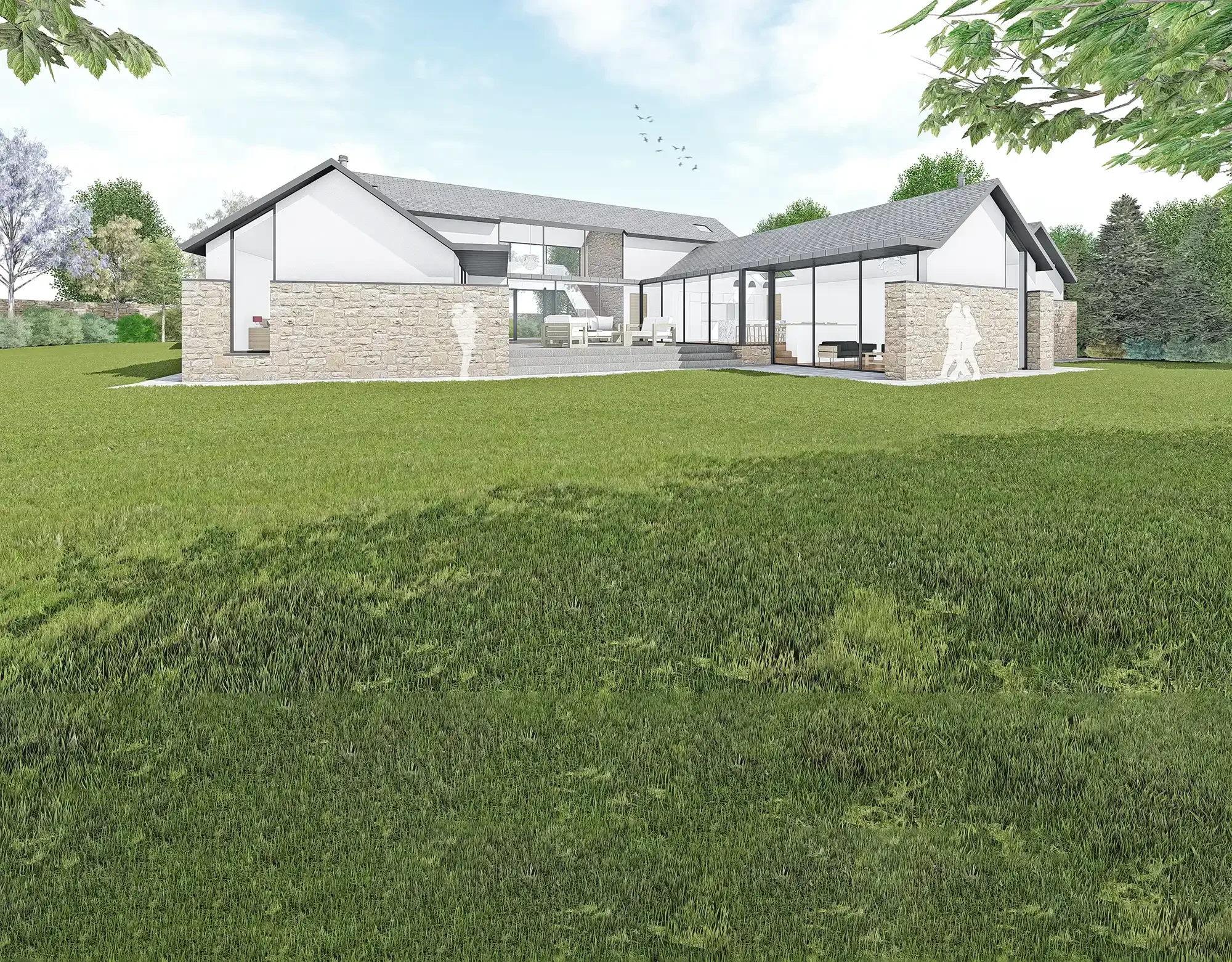 125Architects | Dundee | Courtyard Home in Rural Setting