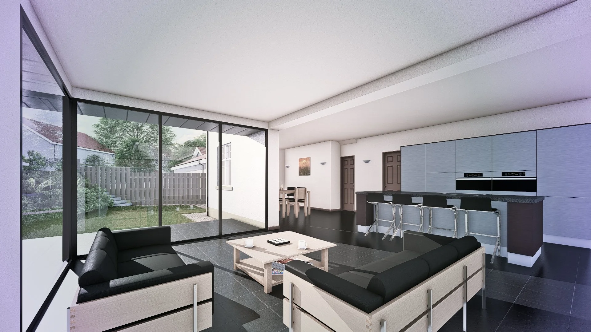 125 Architects | Dundee | Modern Home Extension Architect Visualisation