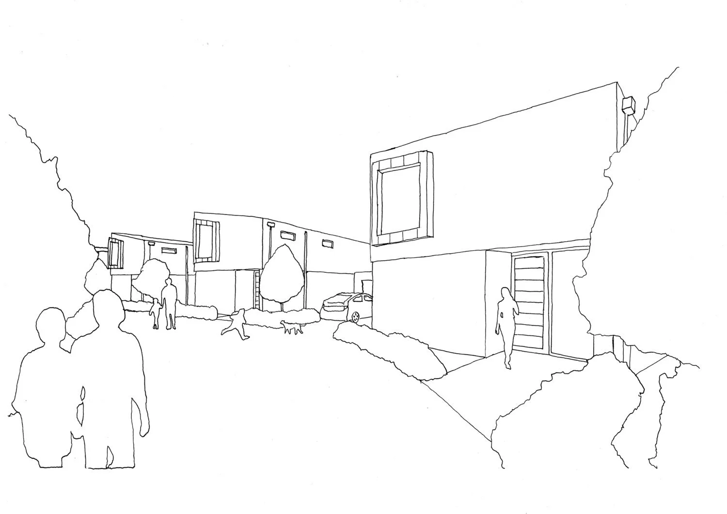 125 Architects | Dundee | Architect Sketch Housing Development Crieff