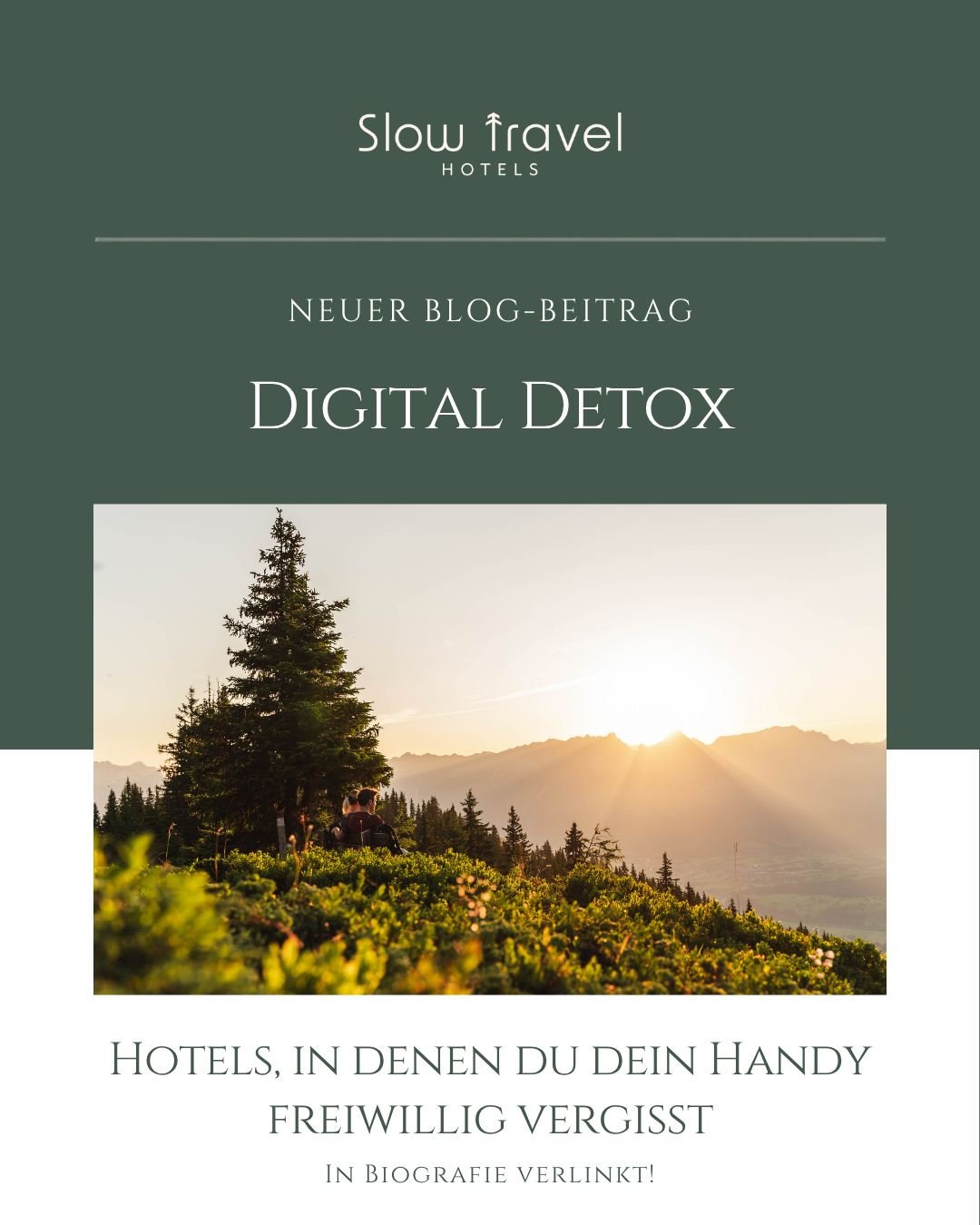 Digital Detox: Zeit, einfach mal offline zu sein 🤍

Wann hast du dein Handy zuletzt freiwillig vergessen? 
Keine Nachrichten. 
Keine E-Mails. 
Kein Scrollen.

Daf&uuml;r ein Spaziergang durch den Wald, ein gutes Buch, eine wohltuende Sauna oder ein 
