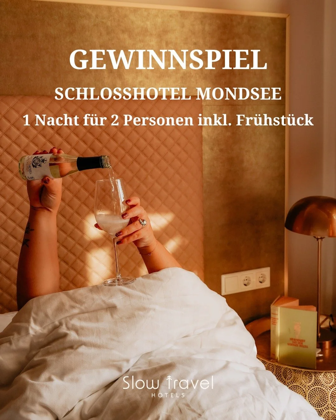 ✨ GEWINNSPIEL ✨

Gewinne eine besondere Auszeit im Schloss Mondsee, wo historische Eleganz auf Entspannung und Achtsamkeit trifft. 🏰🧘&zwj;♀️

Freu dich auf eine erholsame &Uuml;bernachtung, kostenfreien Zugang zum Monasterium SPA und unvergessliche
