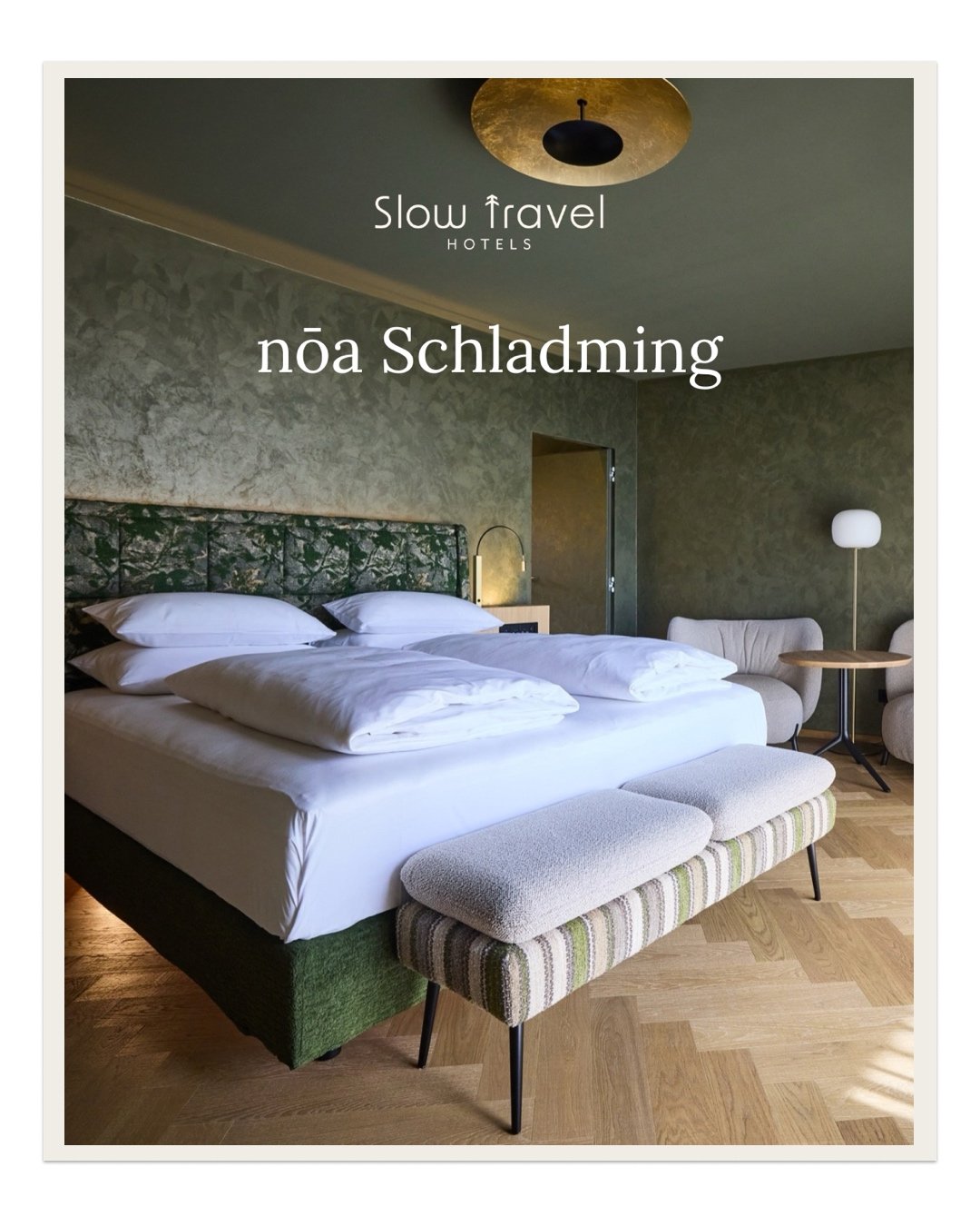 🌿 Herzlich willkommen in der Slow Travel Hotels Familie, @noa.schladming! 🤍

Mitten in Schladming erwartet euch mit dem @noa.schladming ein kleines, feines Boutiquehotel, das modernes Design, pers&ouml;nlichen Service und bewusste Auszeiten miteina