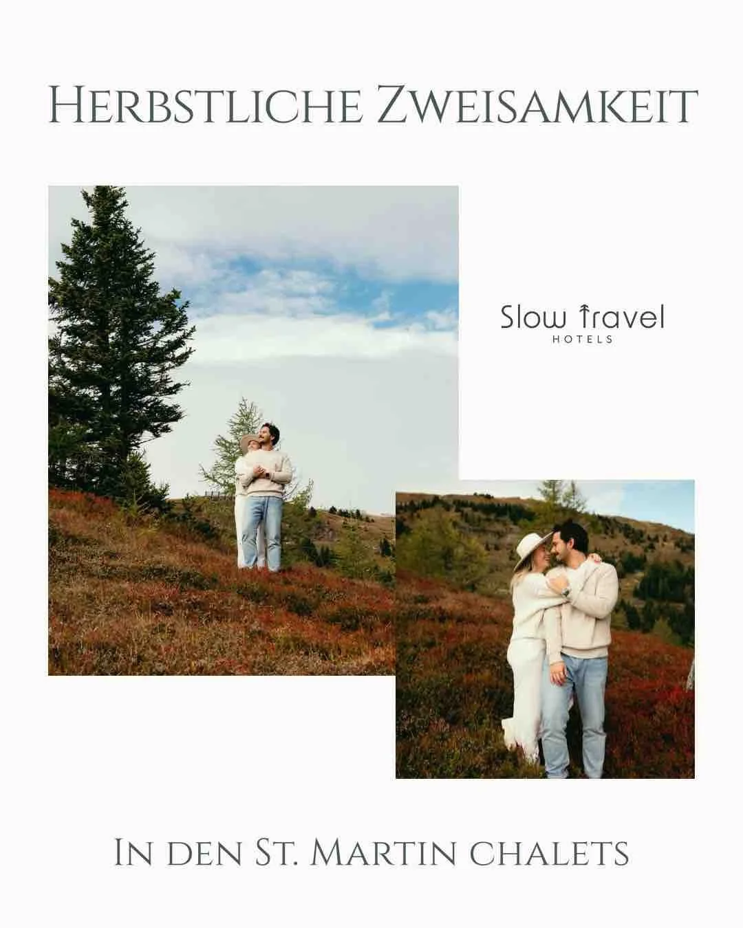 Herbstliche Zweisamkeit in den @stmartinchalets 🍂 

Goldene Herbsttage, gem&uuml;tliche Stunden und ganz viel Zeit zu zweit. 🤎🍁
In den St. Martin Chalets wird der Herbst zum perfekten Anlass, um dem Alltag zu entfliehen und es sich gemeinsam gem&u