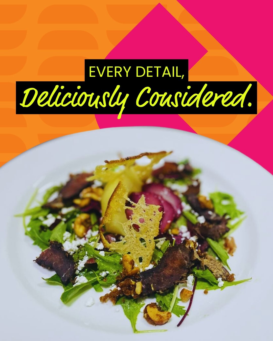 The art of hosting lives in the details.

From the curve of a teaspoon to the whisper of fresh herbs - we notice it all.

Book a team that obsesses over every detail.

#OnsideEvents #TheArtOfHosting #EveryDetailCounts #FreshHerbs #CateringAndEvents