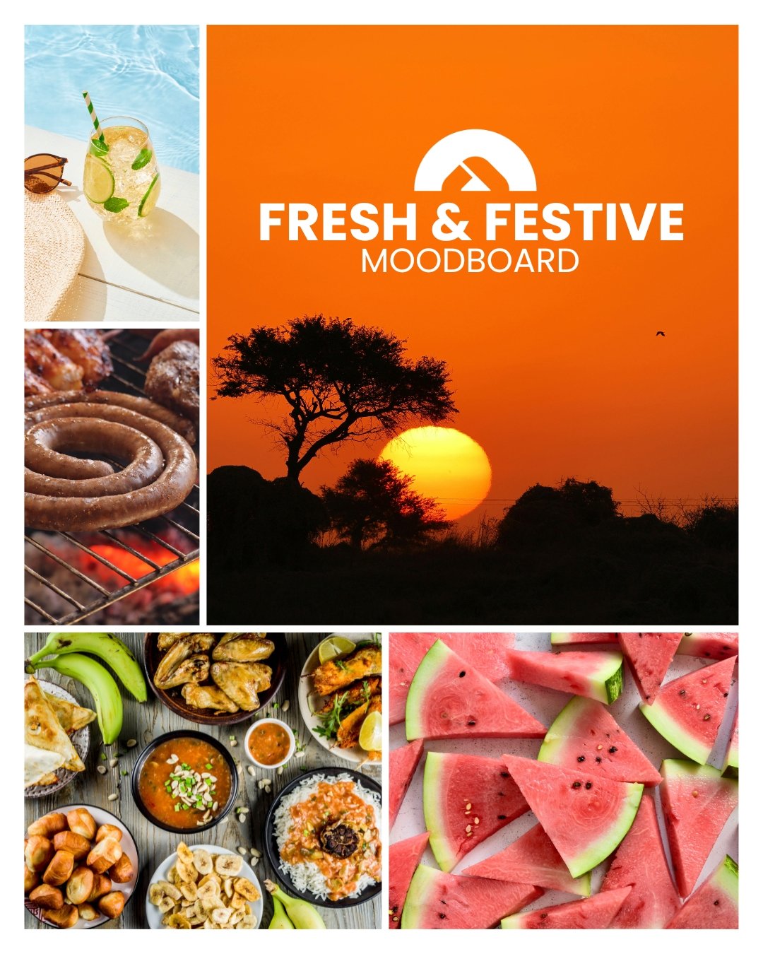 Fresh, festive, and unmistakably South African. ☀️

Our first look at the Holiday Vibe for 2026 - sunshine, braai smoke, pool-day coolers, shared plates, and the colours of a South African summer.

A moodboard inspired by the way we celebrate the sea