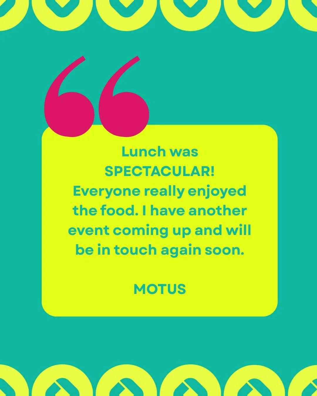 There&rsquo;s nothing we value more than hearing how our food and service made an impact.

Feedback like this reminds us why we do what we do, and why every detail matters.

Thank you to our incredible clients for trusting us with with all your event